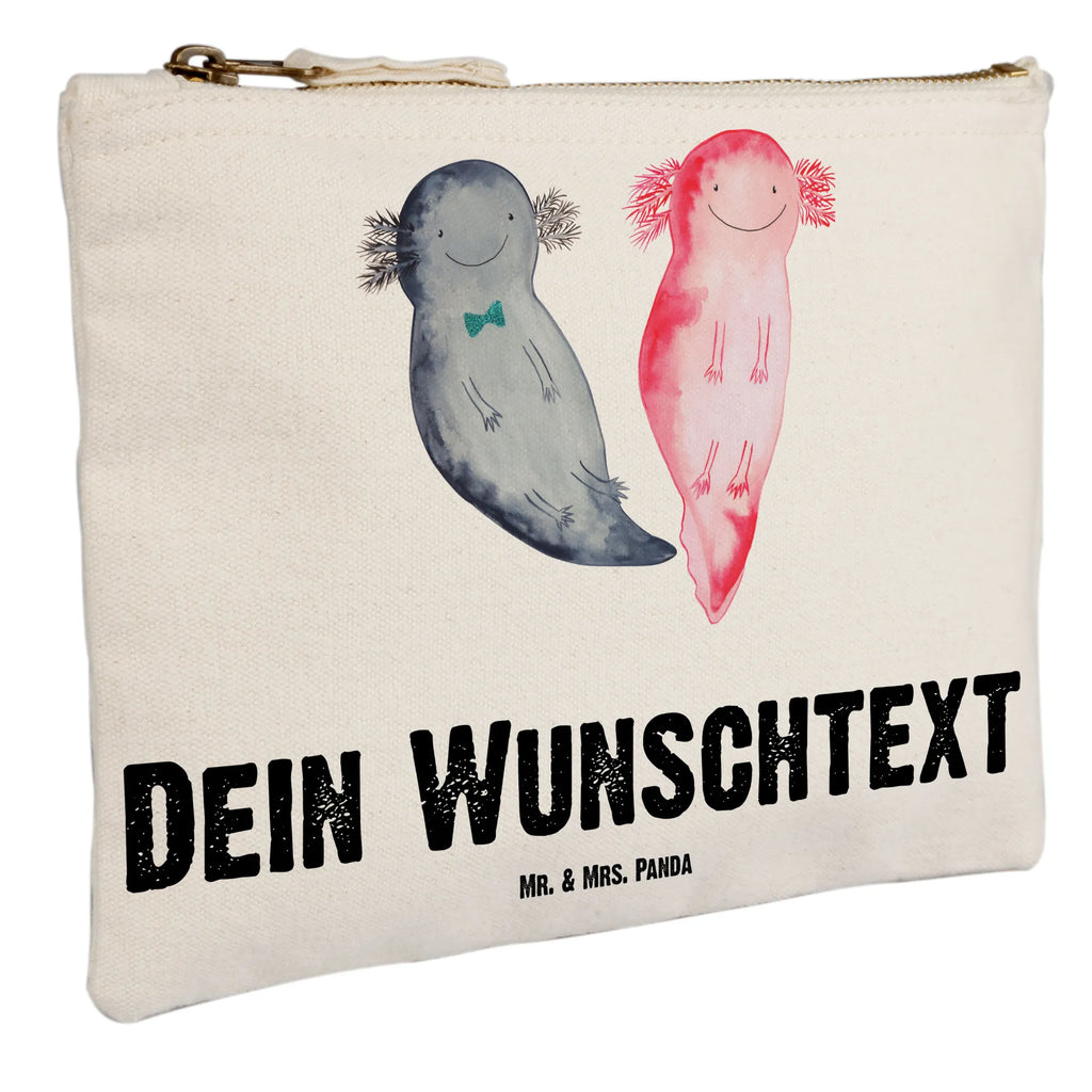 Personalisierte Schminktasche Axolotl Axel+Lotte Personalisierte Schminktasche, Personalisierte Kosmetiktasche, Personalisierter Kosmetikbeutel, Personalisiertes Stiftemäppchen, Personalisiertes Etui, Personalisierte Federmappe, Personalisierte Makeup Bag, Personalisiertes Schminketui, Personalisiertes Kosmetiketui, Personalisiertes Schlamperetui, Schminktasche mit Namen, Kosmetiktasche mit Namen, Kosmetikbeutel mit Namen, Stiftemäppchen mit Namen, Etui mit Namen, Federmappe mit Namen, Makeup Bg mit Namen, Schminketui mit Namen, Kosmetiketui mit Namen, Schlamperetui mit Namen, Schminktasche personalisieren, Schminktasche bedrucken, Schminktasche selbst gestalten, Axolotl, Molch, Axolot, Schwanzlurch, Lurch, Lurche, Liebe, große Liebe, Liebesbeweis, Freund, Verlobter, Ehemann, Jahrestag, Valentinstag