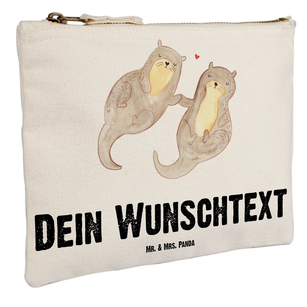 Personalisierte Schminktasche Otter händchenhaltend Personalisierte Schminktasche, Personalisierte Kosmetiktasche, Personalisierter Kosmetikbeutel, Personalisiertes Stiftemäppchen, Personalisiertes Etui, Personalisierte Federmappe, Personalisierte Makeup Bag, Personalisiertes Schminketui, Personalisiertes Kosmetiketui, Personalisiertes Schlamperetui, Schminktasche mit Namen, Kosmetiktasche mit Namen, Kosmetikbeutel mit Namen, Stiftemäppchen mit Namen, Etui mit Namen, Federmappe mit Namen, Makeup Bg mit Namen, Schminketui mit Namen, Kosmetiketui mit Namen, Schlamperetui mit Namen, Schminktasche personalisieren, Schminktasche bedrucken, Schminktasche selbst gestalten, Otter, Fischotter, Seeotter, Otter Seeotter See Otter