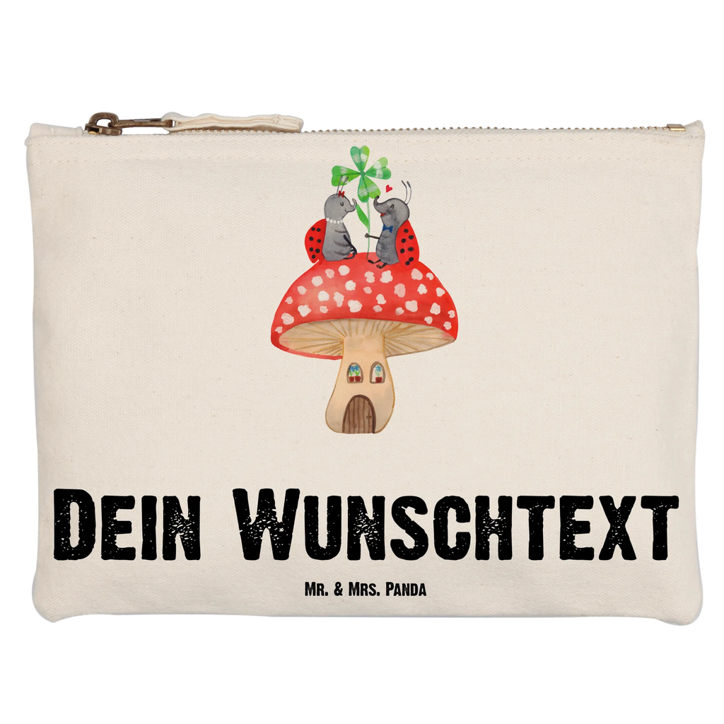 Personalisierte Schminktasche Marienkäfer Paar Fliegenpilz Personalisierte Schminktasche, Personalisierte Kosmetiktasche, Personalisierter Kosmetikbeutel, Personalisiertes Stiftemäppchen, Personalisiertes Etui, Personalisierte Federmappe, Personalisierte Makeup Bag, Personalisiertes Schminketui, Personalisiertes Kosmetiketui, Personalisiertes Schlamperetui, Schminktasche mit Namen, Kosmetiktasche mit Namen, Kosmetikbeutel mit Namen, Stiftemäppchen mit Namen, Etui mit Namen, Federmappe mit Namen, Makeup Bg mit Namen, Schminketui mit Namen, Kosmetiketui mit Namen, Schlamperetui mit Namen, Schminktasche personalisieren, Schminktasche bedrucken, Schminktasche selbst gestalten, Tiermotive, Gute Laune, lustige Sprüche, Tiere, Haus, Wohnung, zuhause, Fliegenpilz, Marienkäfer, Fleigenpilzhaus