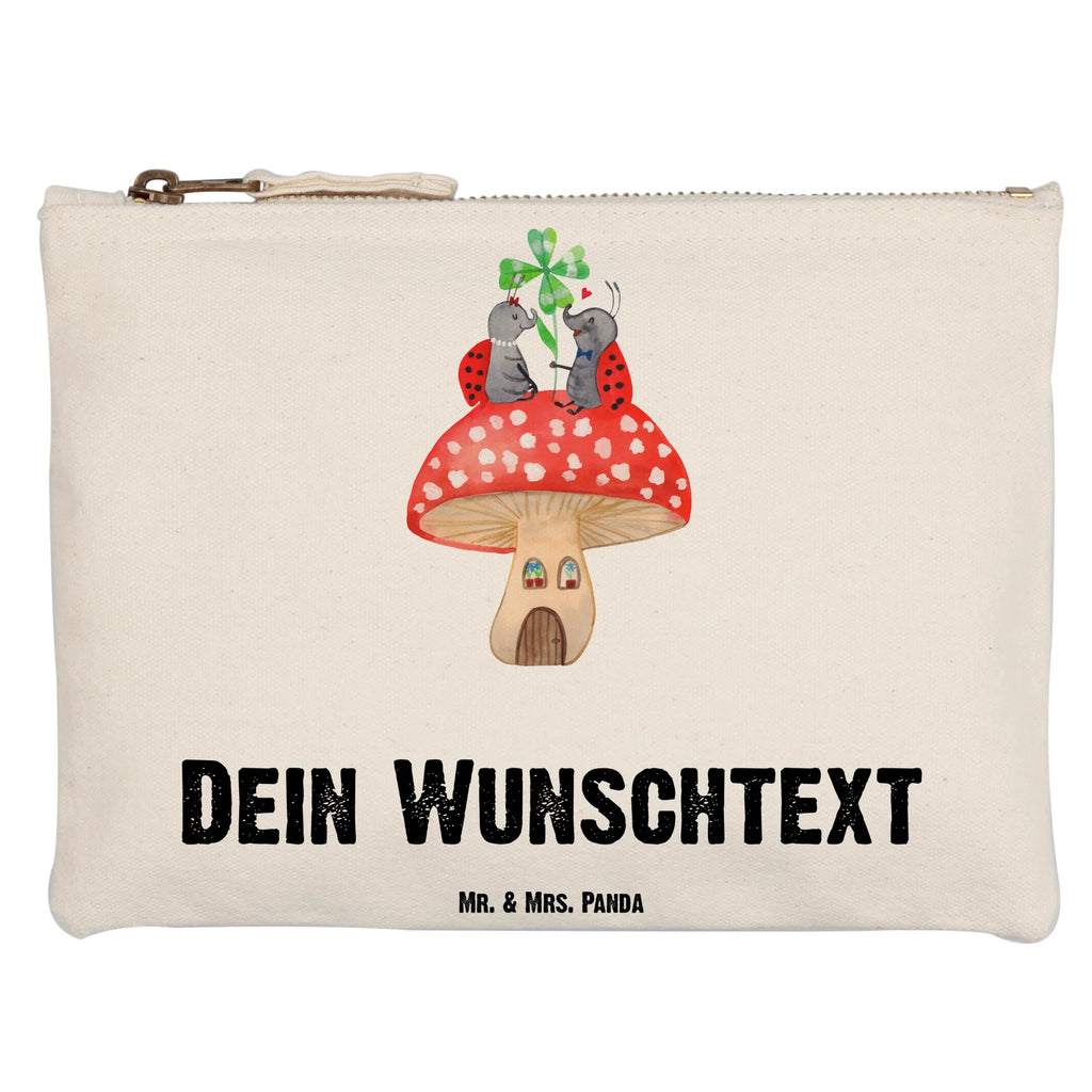 Personalisierte Schminktasche Marienkäfer Paar Fliegenpilz Personalisierte Schminktasche, Personalisierte Kosmetiktasche, Personalisierter Kosmetikbeutel, Personalisiertes Stiftemäppchen, Personalisiertes Etui, Personalisierte Federmappe, Personalisierte Makeup Bag, Personalisiertes Schminketui, Personalisiertes Kosmetiketui, Personalisiertes Schlamperetui, Schminktasche mit Namen, Kosmetiktasche mit Namen, Kosmetikbeutel mit Namen, Stiftemäppchen mit Namen, Etui mit Namen, Federmappe mit Namen, Makeup Bg mit Namen, Schminketui mit Namen, Kosmetiketui mit Namen, Schlamperetui mit Namen, Schminktasche personalisieren, Schminktasche bedrucken, Schminktasche selbst gestalten, Tiermotive, Gute Laune, lustige Sprüche, Tiere, Haus, Wohnung, zuhause, Fliegenpilz, Marienkäfer, Fleigenpilzhaus