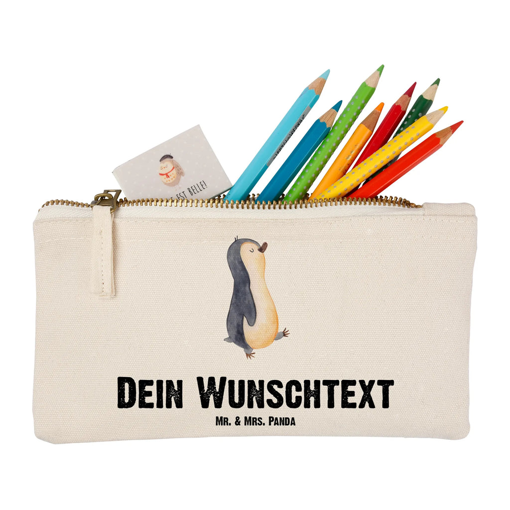 Personalisierte Schminktasche Pinguin marschierend Personalisierte Schminktasche, Personalisierte Kosmetiktasche, Personalisierter Kosmetikbeutel, Personalisiertes Stiftemäppchen, Personalisiertes Etui, Personalisierte Federmappe, Personalisierte Makeup Bag, Personalisiertes Schminketui, Personalisiertes Kosmetiketui, Personalisiertes Schlamperetui, Schminktasche mit Namen, Kosmetiktasche mit Namen, Kosmetikbeutel mit Namen, Stiftemäppchen mit Namen, Etui mit Namen, Federmappe mit Namen, Makeup Bg mit Namen, Schminketui mit Namen, Kosmetiketui mit Namen, Schlamperetui mit Namen, Schminktasche personalisieren, Schminktasche bedrucken, Schminktasche selbst gestalten, Pinguin, Pinguine, Frühaufsteher, Langschläfer, Bruder, Schwester, Familie