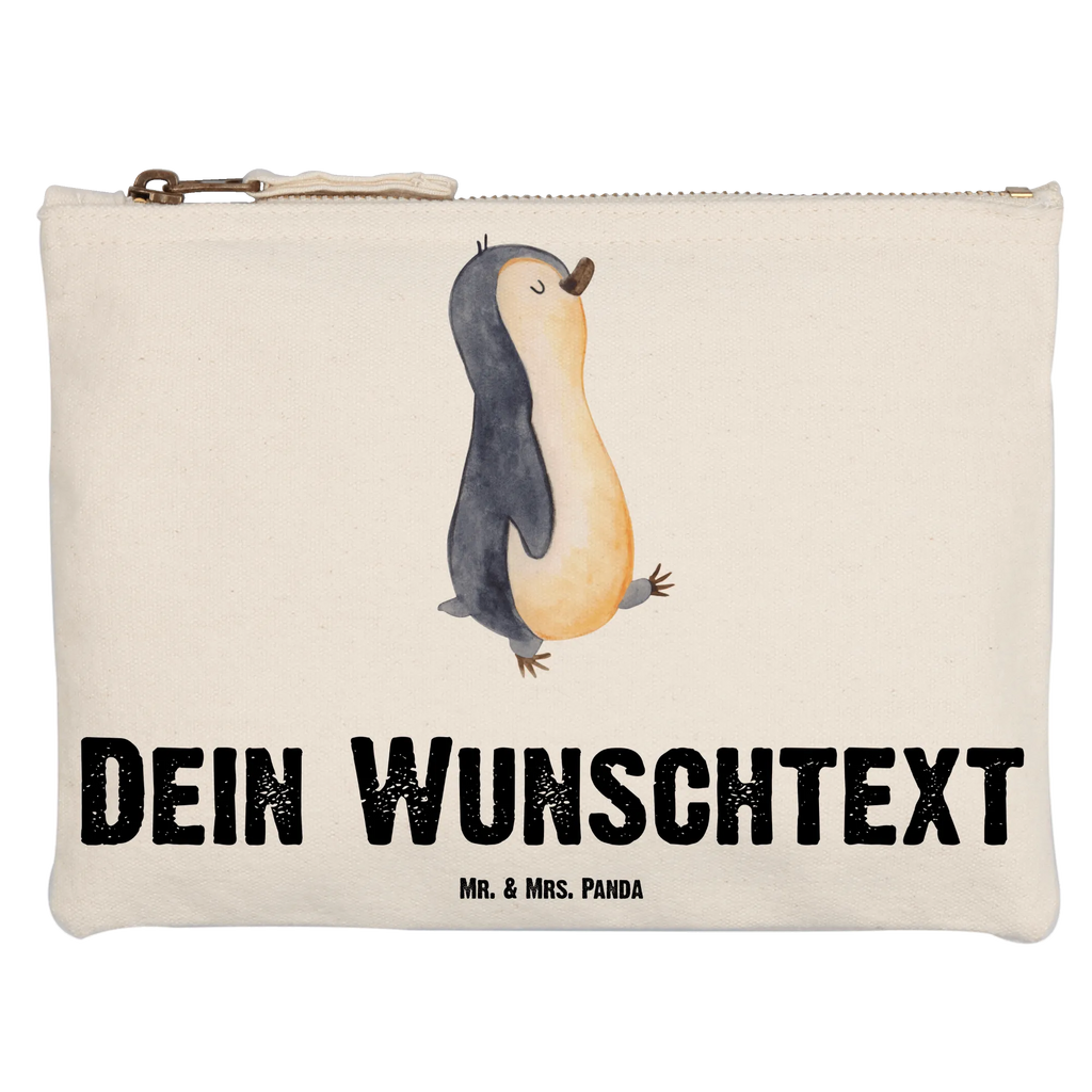 Personalisierte Schminktasche Pinguin marschierend Personalisierte Schminktasche, Personalisierte Kosmetiktasche, Personalisierter Kosmetikbeutel, Personalisiertes Stiftemäppchen, Personalisiertes Etui, Personalisierte Federmappe, Personalisierte Makeup Bag, Personalisiertes Schminketui, Personalisiertes Kosmetiketui, Personalisiertes Schlamperetui, Schminktasche mit Namen, Kosmetiktasche mit Namen, Kosmetikbeutel mit Namen, Stiftemäppchen mit Namen, Etui mit Namen, Federmappe mit Namen, Makeup Bg mit Namen, Schminketui mit Namen, Kosmetiketui mit Namen, Schlamperetui mit Namen, Schminktasche personalisieren, Schminktasche bedrucken, Schminktasche selbst gestalten, Pinguin, Pinguine, Frühaufsteher, Langschläfer, Bruder, Schwester, Familie