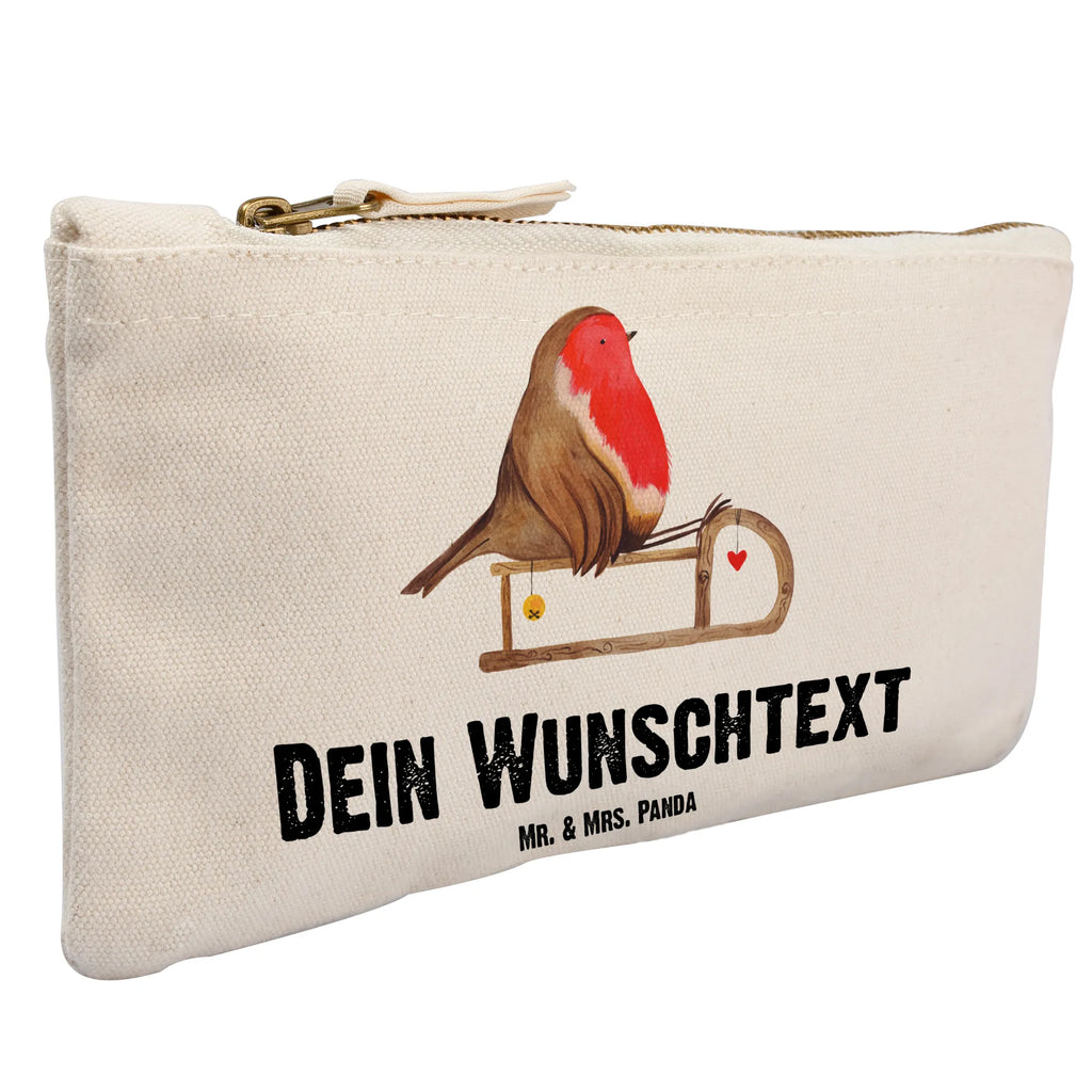 Personalisierte Schminktasche Rotkehlchen Schlitten Personalisierte Schminktasche, Personalisierte Kosmetiktasche, Personalisierter Kosmetikbeutel, Personalisiertes Stiftemäppchen, Personalisiertes Etui, Personalisierte Federmappe, Personalisierte Makeup Bag, Personalisiertes Schminketui, Personalisiertes Kosmetiketui, Personalisiertes Schlamperetui, Schminktasche mit Namen, Kosmetiktasche mit Namen, Kosmetikbeutel mit Namen, Stiftemäppchen mit Namen, Etui mit Namen, Federmappe mit Namen, Makeup Bg mit Namen, Schminketui mit Namen, Kosmetiketui mit Namen, Schlamperetui mit Namen, Schminktasche personalisieren, Schminktasche bedrucken, Schminktasche selbst gestalten, Winter, Weihnachten, Weihnachtsdeko, Nikolaus, Advent, Heiligabend, Wintermotiv, Schlitten, Vogel