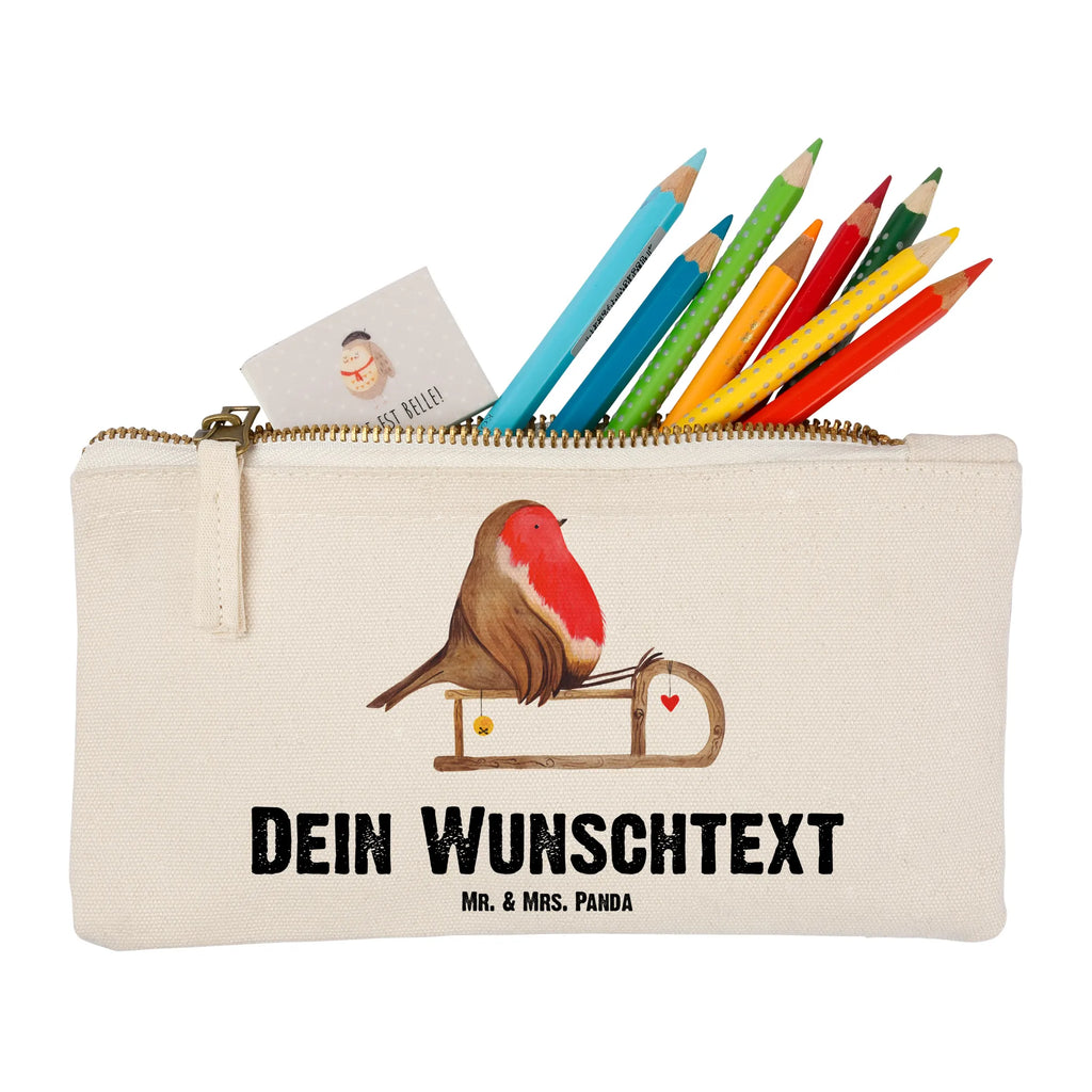 Personalisierte Schminktasche Rotkehlchen Schlitten Personalisierte Schminktasche, Personalisierte Kosmetiktasche, Personalisierter Kosmetikbeutel, Personalisiertes Stiftemäppchen, Personalisiertes Etui, Personalisierte Federmappe, Personalisierte Makeup Bag, Personalisiertes Schminketui, Personalisiertes Kosmetiketui, Personalisiertes Schlamperetui, Schminktasche mit Namen, Kosmetiktasche mit Namen, Kosmetikbeutel mit Namen, Stiftemäppchen mit Namen, Etui mit Namen, Federmappe mit Namen, Makeup Bg mit Namen, Schminketui mit Namen, Kosmetiketui mit Namen, Schlamperetui mit Namen, Schminktasche personalisieren, Schminktasche bedrucken, Schminktasche selbst gestalten, Winter, Weihnachten, Weihnachtsdeko, Nikolaus, Advent, Heiligabend, Wintermotiv, Schlitten, Vogel