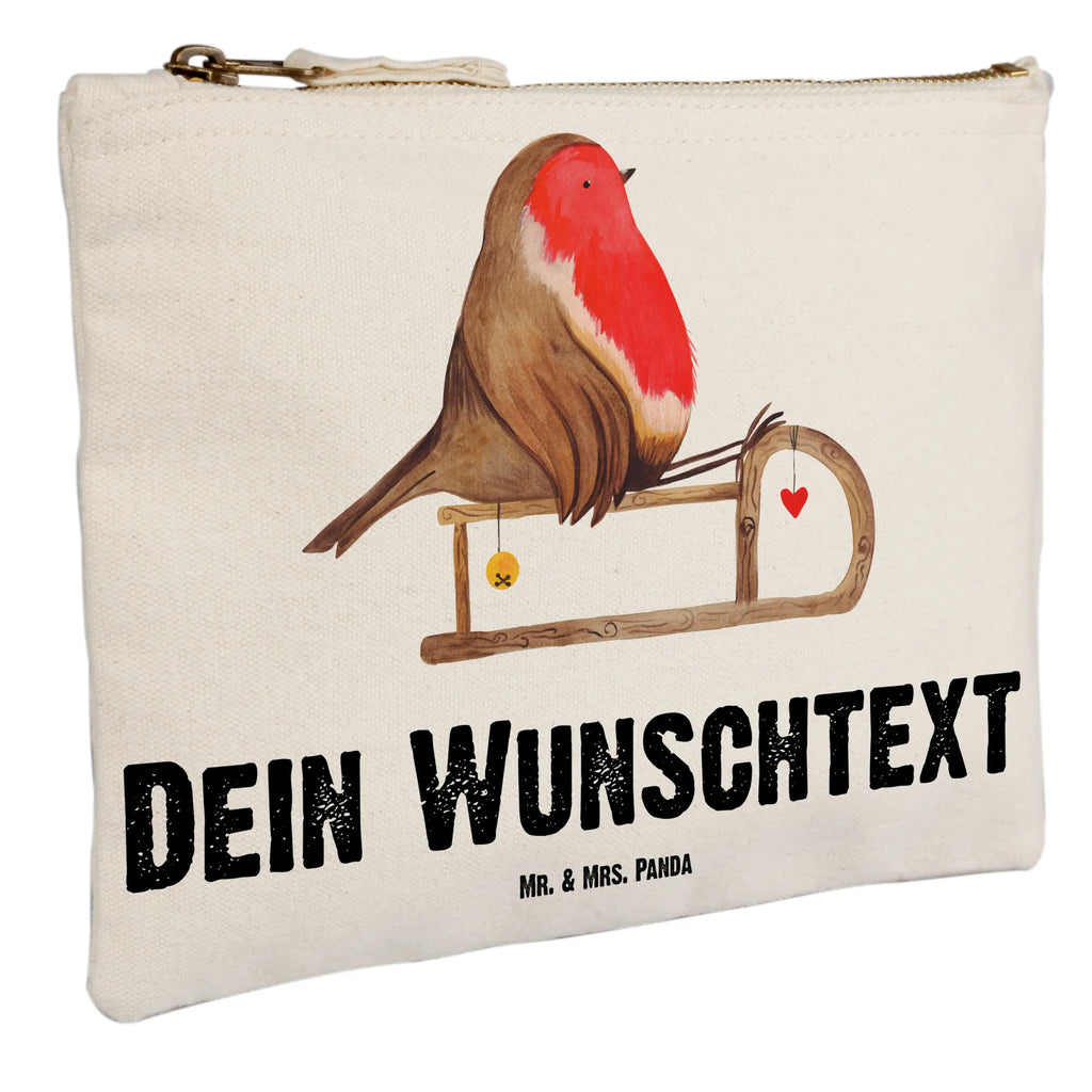 Personalisierte Schminktasche Rotkehlchen Schlitten Personalisierte Schminktasche, Personalisierte Kosmetiktasche, Personalisierter Kosmetikbeutel, Personalisiertes Stiftemäppchen, Personalisiertes Etui, Personalisierte Federmappe, Personalisierte Makeup Bag, Personalisiertes Schminketui, Personalisiertes Kosmetiketui, Personalisiertes Schlamperetui, Schminktasche mit Namen, Kosmetiktasche mit Namen, Kosmetikbeutel mit Namen, Stiftemäppchen mit Namen, Etui mit Namen, Federmappe mit Namen, Makeup Bg mit Namen, Schminketui mit Namen, Kosmetiketui mit Namen, Schlamperetui mit Namen, Schminktasche personalisieren, Schminktasche bedrucken, Schminktasche selbst gestalten, Winter, Weihnachten, Weihnachtsdeko, Nikolaus, Advent, Heiligabend, Wintermotiv, Schlitten, Vogel