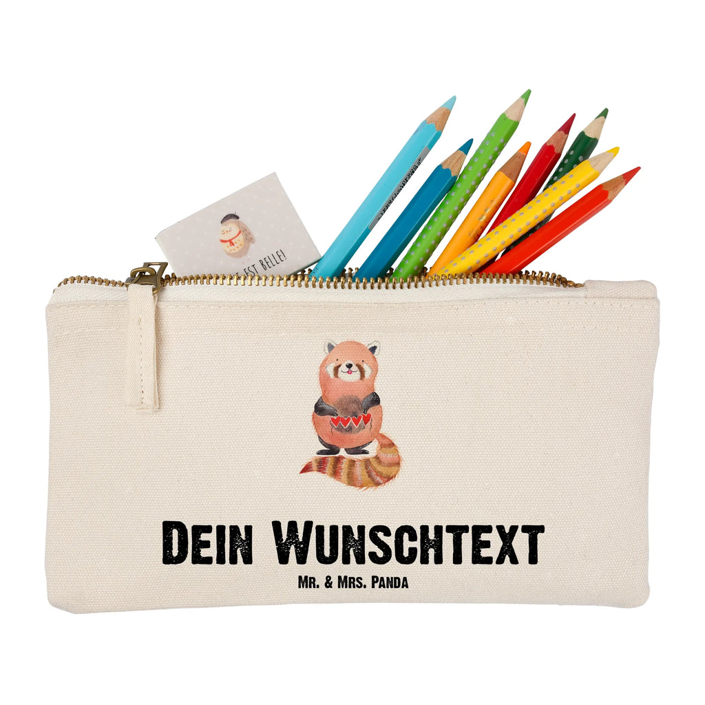 Personalisierte Schminktasche Roter Panda Personalisierte Schminktasche, Personalisierte Kosmetiktasche, Personalisierter Kosmetikbeutel, Personalisiertes Stiftemäppchen, Personalisiertes Etui, Personalisierte Federmappe, Personalisierte Makeup Bag, Personalisiertes Schminketui, Personalisiertes Kosmetiketui, Personalisiertes Schlamperetui, Schminktasche mit Namen, Kosmetiktasche mit Namen, Kosmetikbeutel mit Namen, Stiftemäppchen mit Namen, Etui mit Namen, Federmappe mit Namen, Makeup Bg mit Namen, Schminketui mit Namen, Kosmetiketui mit Namen, Schlamperetui mit Namen, Schminktasche personalisieren, Schminktasche bedrucken, Schminktasche selbst gestalten, Tiermotive, Gute Laune, lustige Sprüche, Tiere, Panda, Liebe, Rot, Herz, Liebling, Lieblingsmensch