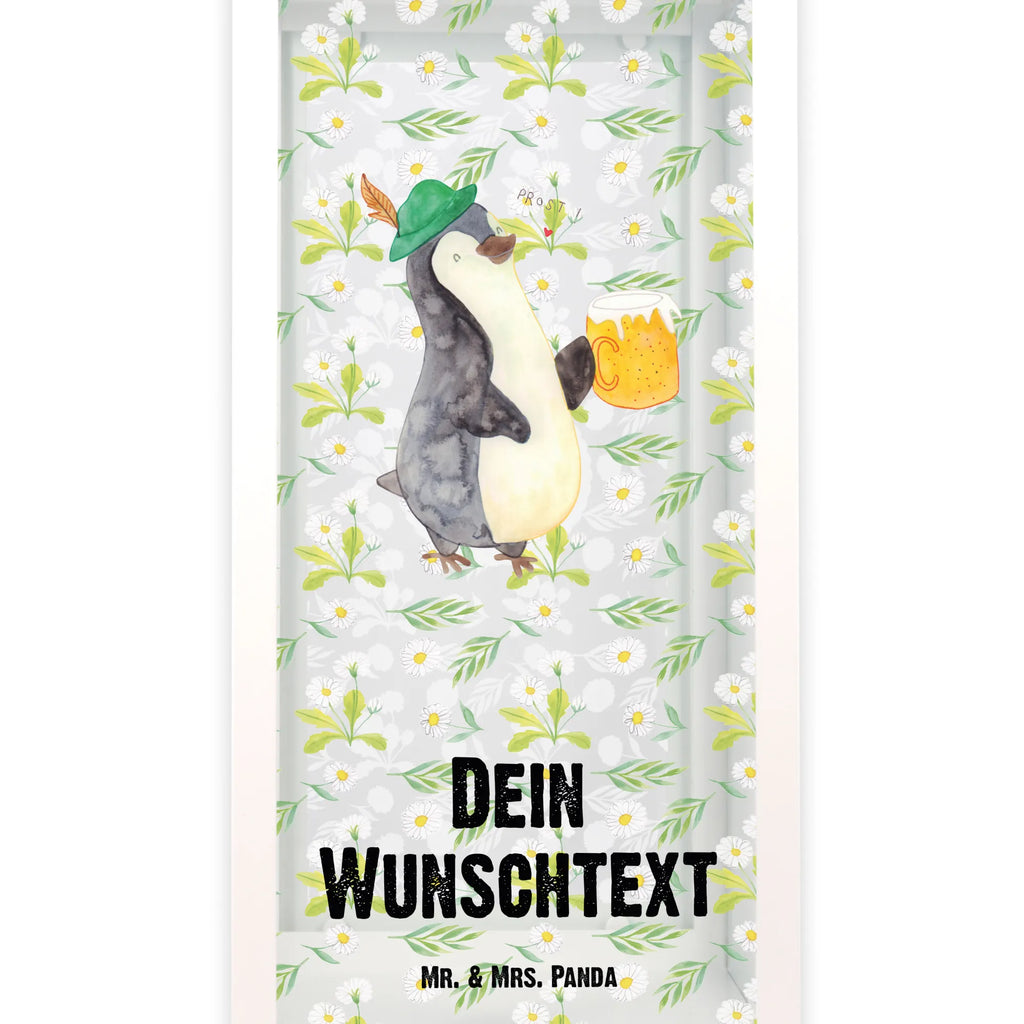 Personalisierte Deko Laterne Pinguin Bier Gartenlampe, Gartenleuchte, Gartendekoration, Gartenlicht, Laterne kleine Laternen, XXL Laternen, Laterne groß, Pinguin, Pinguine, Bier, Oktoberfest