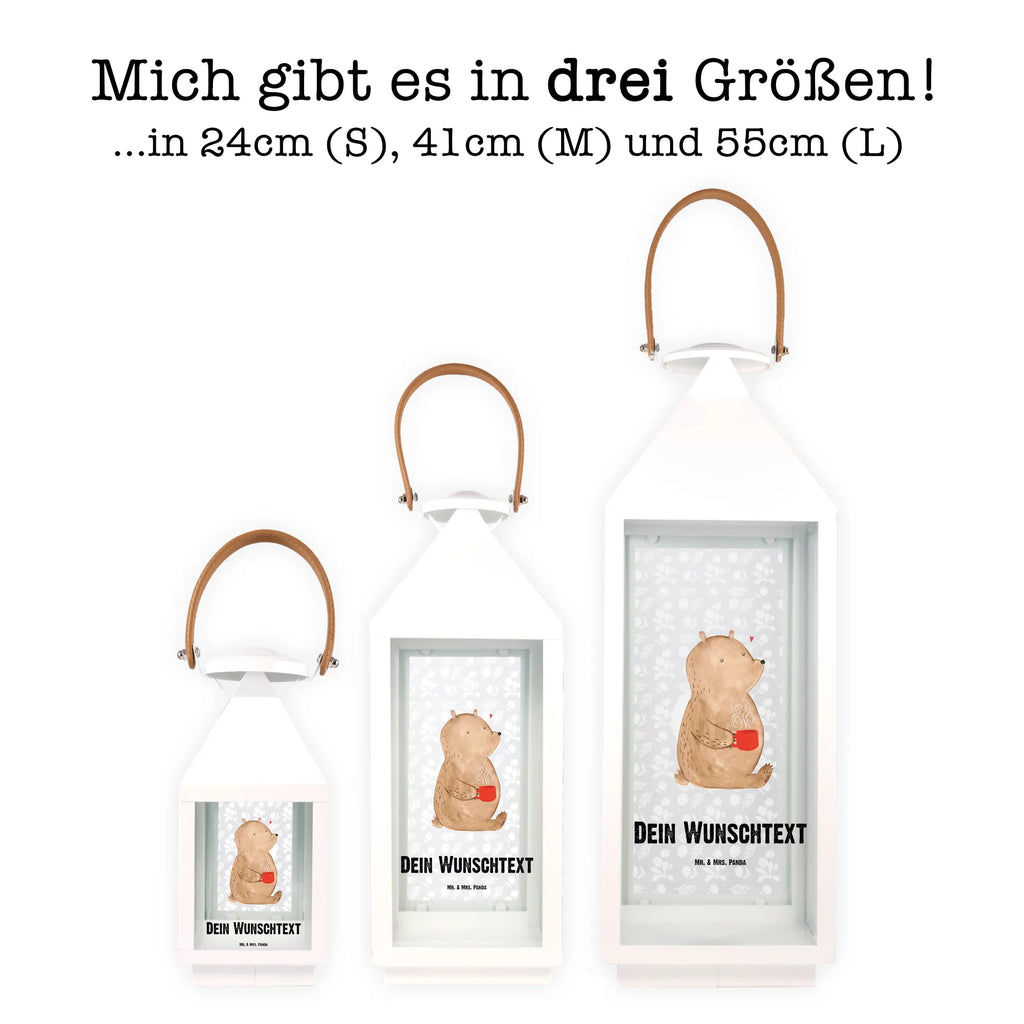 Personalisierte Deko Laterne Bär Morgenkaffee Gartenlampe, Gartenleuchte, Gartendekoration, Gartenlicht, Laterne kleine Laternen, XXL Laternen, Laterne groß, Liebe, Partner, Freund, Freundin, Ehemann, Ehefrau, Heiraten, Verlobung, Heiratsantrag, Liebesgeschenk, Jahrestag, Hocheitstag, Valentinstag, Geschenk für Frauen, Hochzeitstag, Mitbringsel, Geschenk für Freundin, Geschenk für Partner, Liebesbeweis, für Männer, für Ehemann