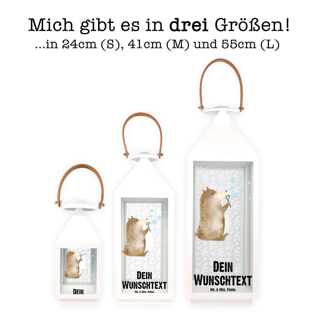 Personalisierte Deko Laterne Bär Seifenblasen Gartenlampe, Gartenleuchte, Gartendekoration, Gartenlicht, Laterne kleine Laternen, XXL Laternen, Laterne groß, Bär, Teddy, Teddybär, Seifenblasen Bär Lustig Sein Glücklich Traurig Happy