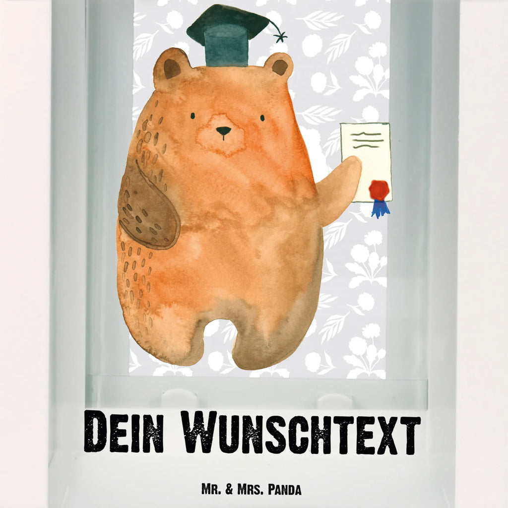 Personalisierte Deko Laterne Prüfungsbär Gartenlampe, Gartenleuchte, Gartendekoration, Gartenlicht, Laterne kleine Laternen, XXL Laternen, Laterne groß, Bär, Teddy, Teddybär, Abitur, Prüfungen, Prüfung bestanden, Abschluss, Zeugnis, Abschlusszeugnis