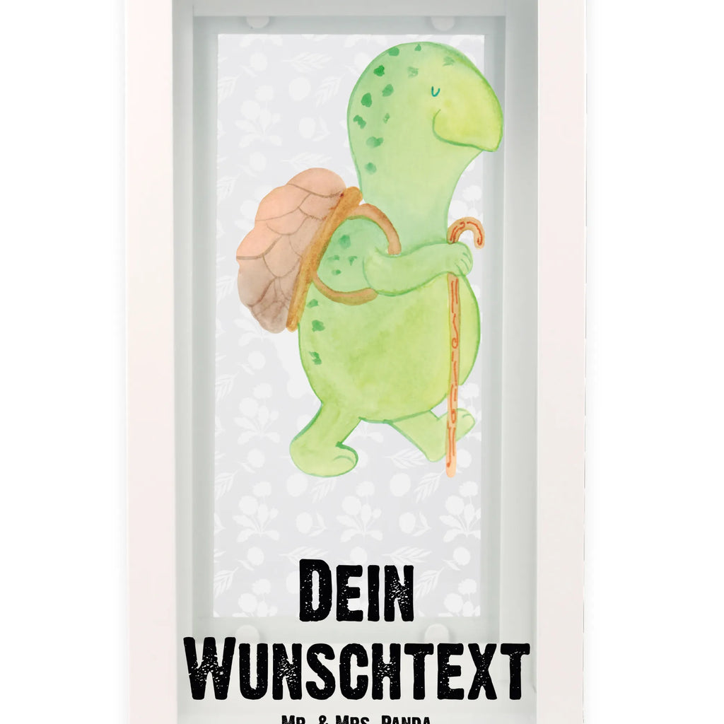 Personalisierte Deko Laterne Schildkröte Wanderer Gartenlampe, Gartenleuchte, Gartendekoration, Gartenlicht, Laterne kleine Laternen, XXL Laternen, Laterne groß, Schildkröte, Schildkröten, Motivation, Motivationsspruch, Motivationssprüche, Neuanfang