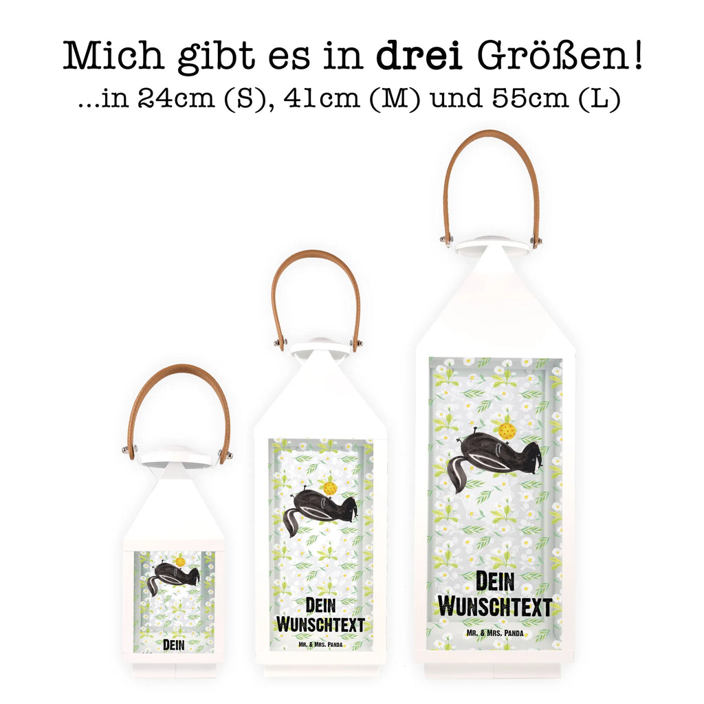 Personalisierte Deko Laterne Stinktier Ball Gartenlampe, Gartenleuchte, Gartendekoration, Gartenlicht, Laterne kleine Laternen, XXL Laternen, Laterne groß, Stinktier, Skunk, Wildtier, Raubtier, Stinker, Stinki, verspielt, Weisheit