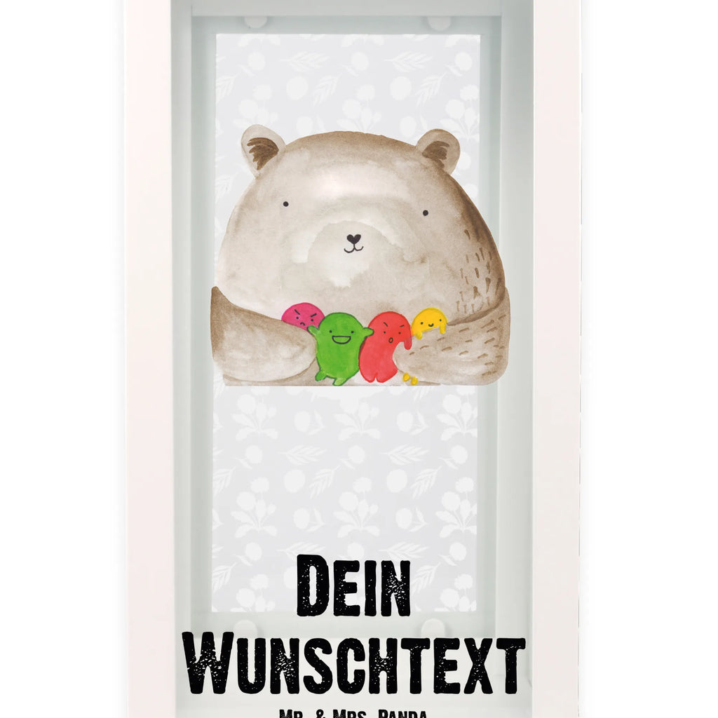 Personalisierte Deko Laterne Bär Gefühl Gartenlampe, Gartenleuchte, Gartendekoration, Gartenlicht, Laterne kleine Laternen, XXL Laternen, Laterne groß, Bär, Teddy, Teddybär, Wahnsinn, Verrückt, Durchgedreht