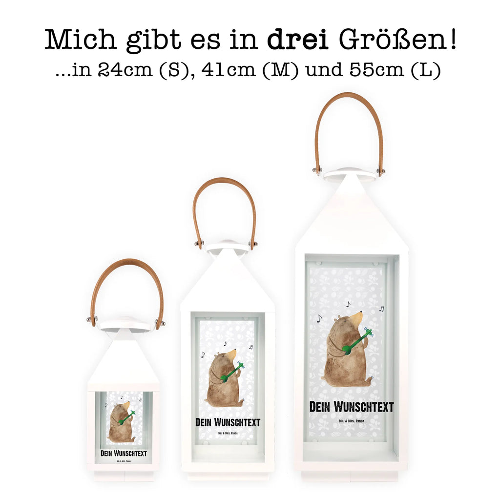 Personalisierte Deko Laterne Bär Gitarre Gartenlampe, Gartenleuchte, Gartendekoration, Gartenlicht, Laterne kleine Laternen, XXL Laternen, Laterne groß, Bär, Teddy, Teddybär