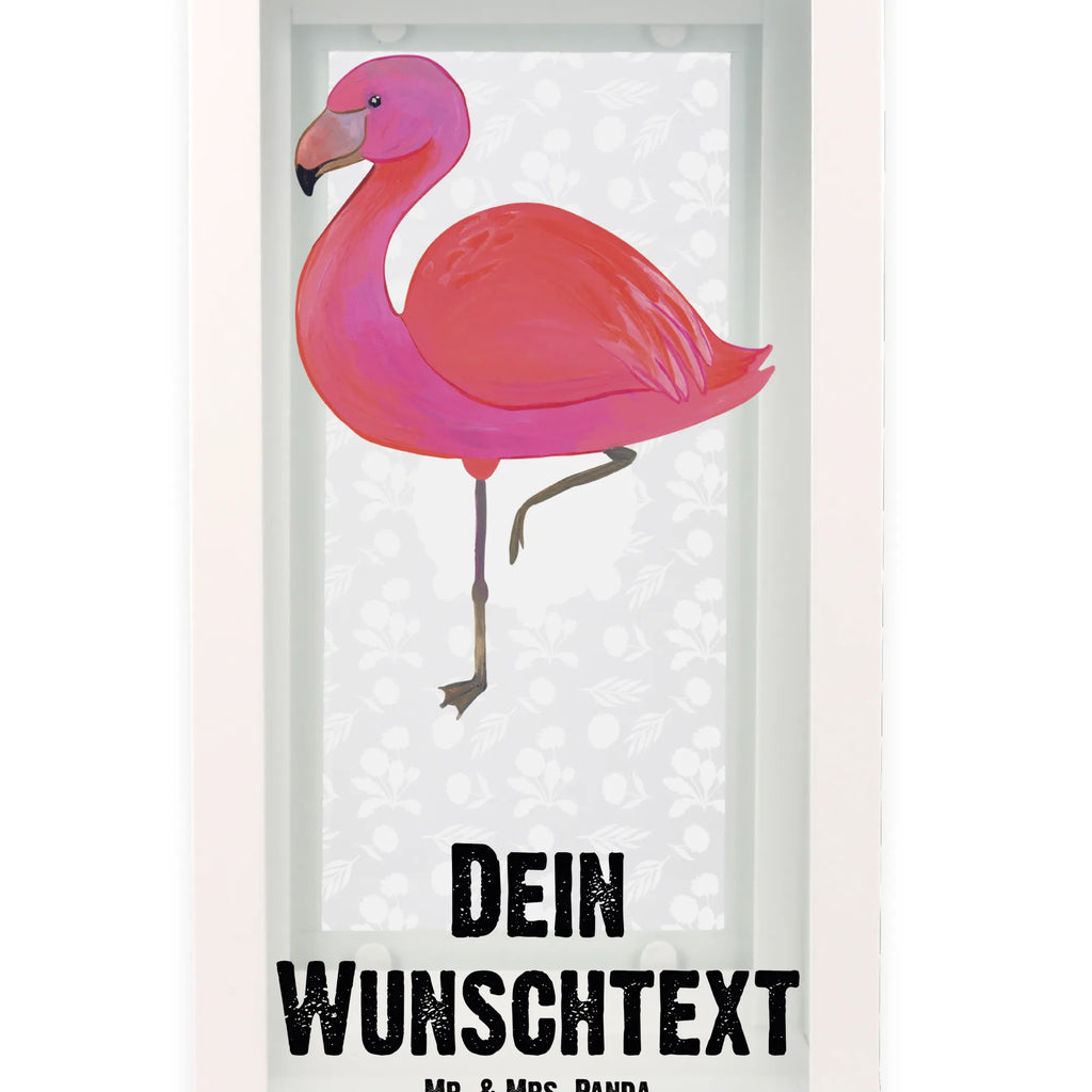 Personalisierte Deko Laterne Flamingo classic Gartenlampe, Gartenleuchte, Gartendekoration, Gartenlicht, Laterne kleine Laternen, XXL Laternen, Laterne groß, Flamingo, Einzigartig, Selbstliebe, Stolz, ich, für mich, Spruch, Freundin, Freundinnen, Außenseiter, Sohn, Tochter, Geschwister