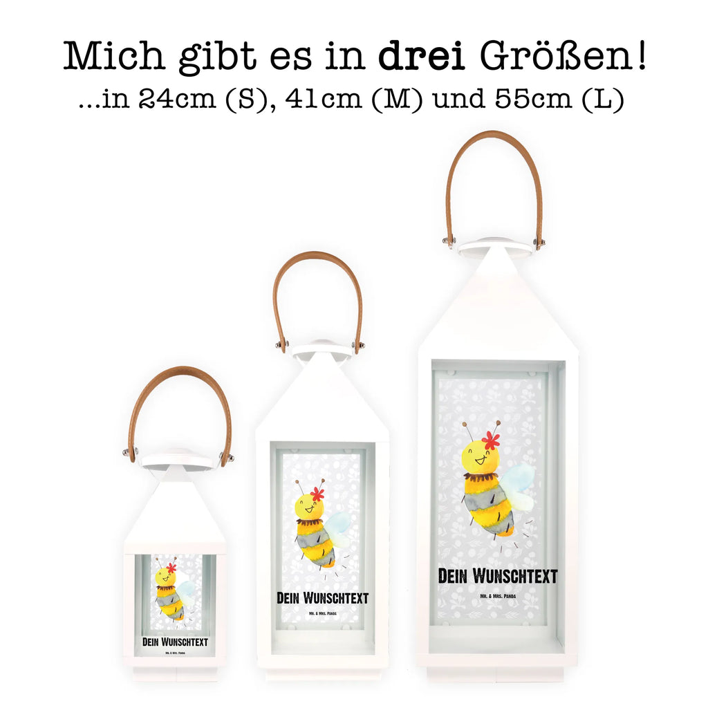 Personalisierte Deko Laterne Biene Blume Gartenlampe, Gartenleuchte, Gartendekoration, Gartenlicht, Laterne kleine Laternen, XXL Laternen, Laterne groß, Biene, Wespe, Hummel