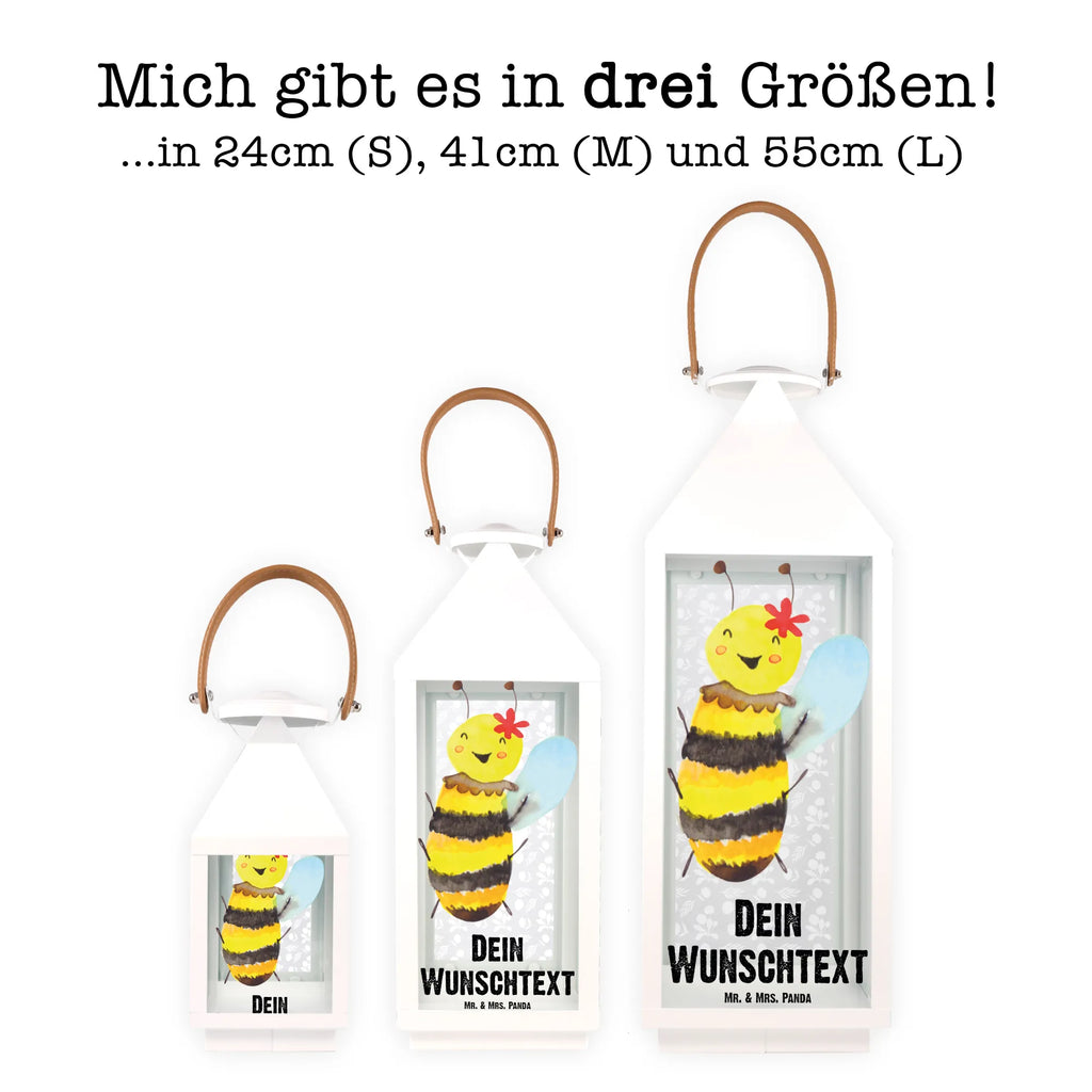 Personalisierte Deko Laterne Biene Happy Gartenlampe, Gartenleuchte, Gartendekoration, Gartenlicht, Laterne kleine Laternen, XXL Laternen, Laterne groß, Biene, Wespe, Hummel