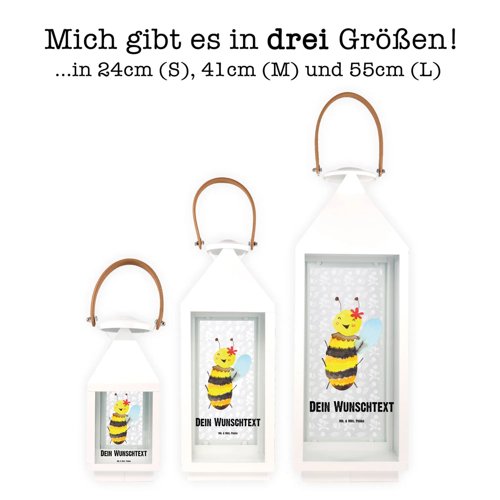 Personalisierte Deko Laterne Biene Happy Gartenlampe, Gartenleuchte, Gartendekoration, Gartenlicht, Laterne kleine Laternen, XXL Laternen, Laterne groß, Biene, Wespe, Hummel