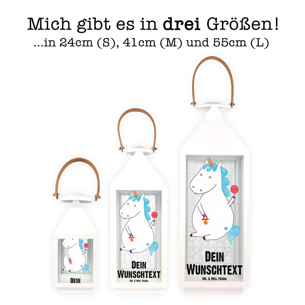 Personalisierte Deko Laterne Einhorn Baby Gartenlampe, Gartenleuchte, Gartendekoration, Gartenlicht, Laterne kleine Laternen, XXL Laternen, Laterne groß, Einhorn, Einhörner, Einhorn Deko, Pegasus, Unicorn, Mutter, Geburt, Geburtstag, erstes Kind, Baby, Babyglück, Nachwuchs, Eltern, Party, Kind, Schnuller