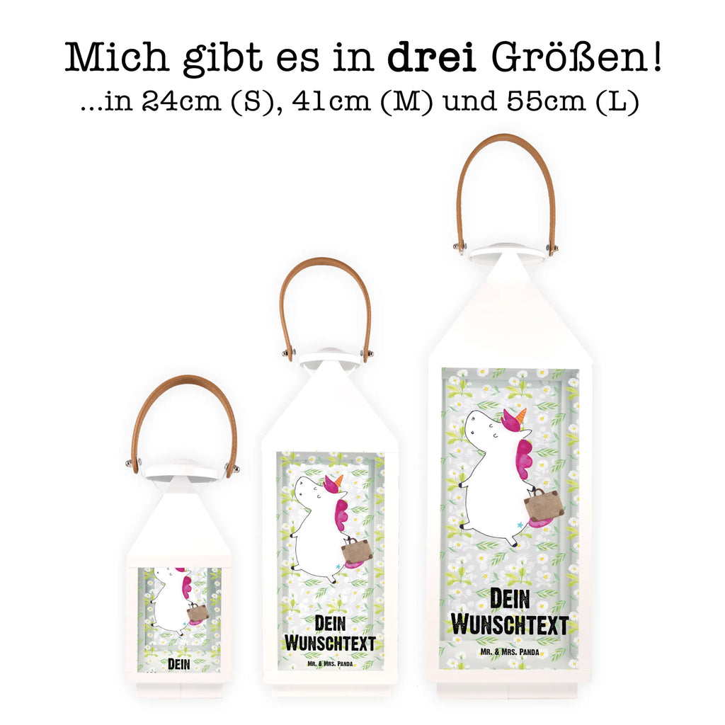 Personalisierte Deko Laterne Einhorn Koffer Gartenlampe, Gartenleuchte, Gartendekoration, Gartenlicht, Laterne kleine Laternen, XXL Laternen, Laterne groß, Einhorn, Einhörner, Einhorn Deko, Unicorn, unicorn, Koffer, Verreisen, Reise, Gepäck, Abenteuer, Erwachsen, Kind, albern, Spaß, lustig, witzig