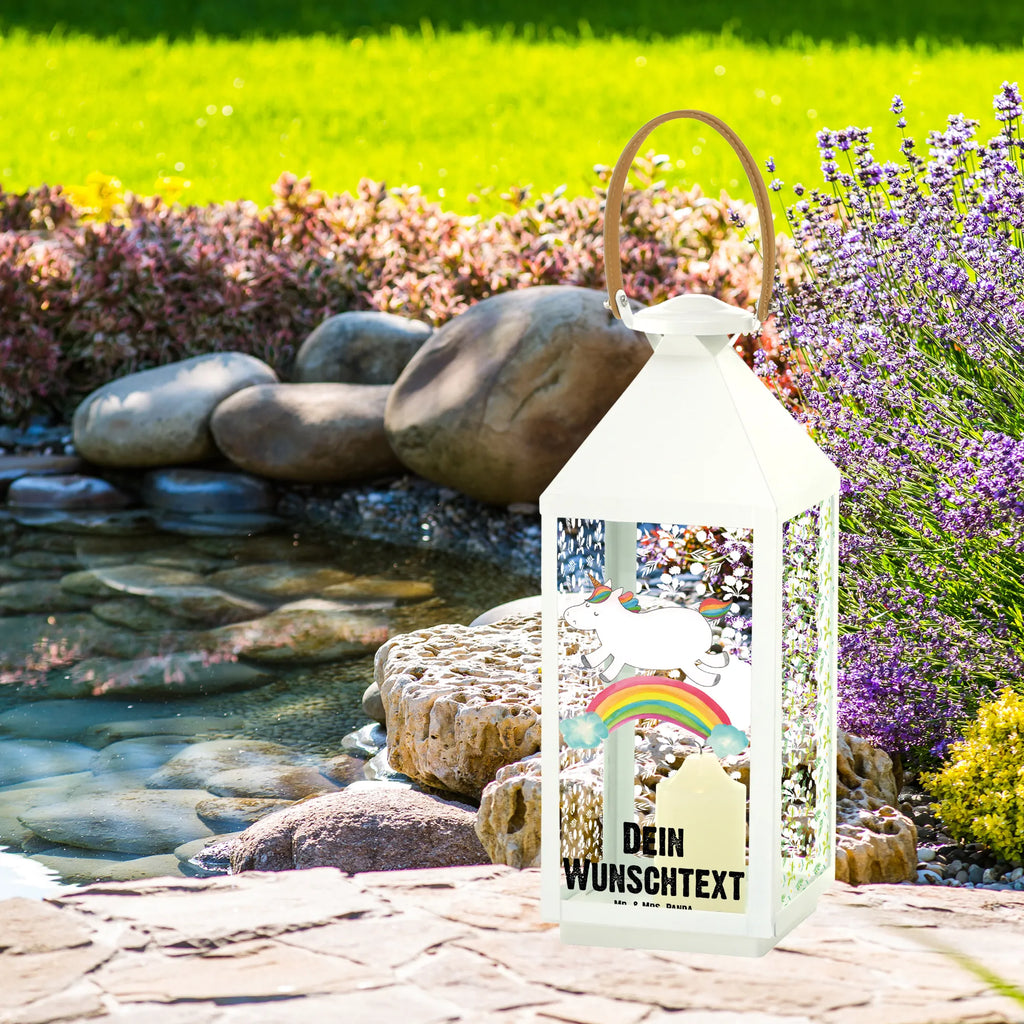 Personalisierte Deko Laterne Einhorn Regenbogen Gartenlampe, Gartenleuchte, Gartendekoration, Gartenlicht, Laterne kleine Laternen, XXL Laternen, Laterne groß, Einhorn, Einhörner, Einhorn Deko, Unicorn, Regenbogen, Glitzer, Einhornpower, Erwachsenwerden, Einhornautobahn