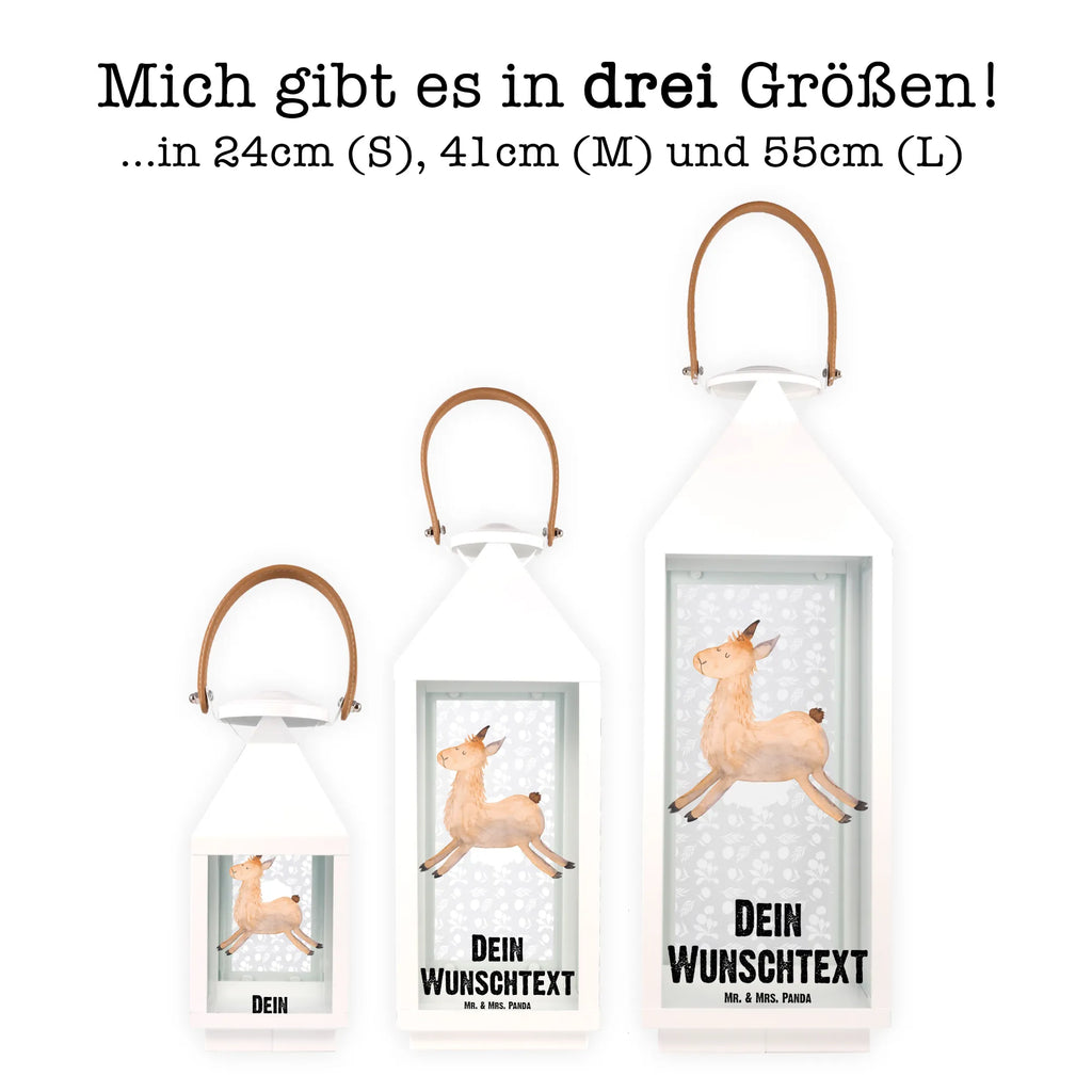 Personalisierte Deko Laterne Lama springend Gartenlampe, Gartenleuchte, Gartendekoration, Gartenlicht, Laterne kleine Laternen, XXL Laternen, Laterne groß, Lama, Alpaka, Lamas, Lieblingstag, Happy day, fröhlich, Glück, Freundin, Liebeskummer, Neustart, guten Morgen, Start, Prüfung, Abitur