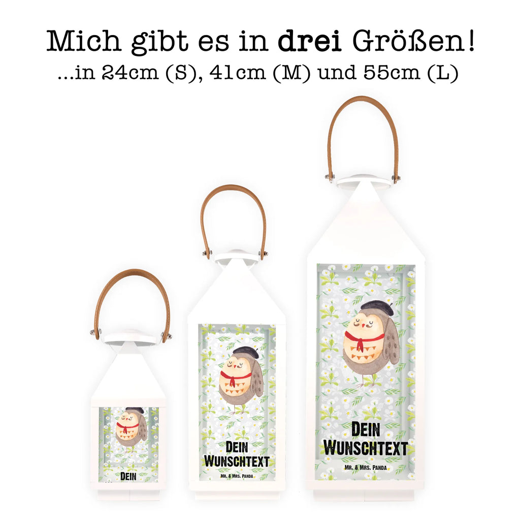 Personalisierte Deko Laterne Eule Französisch Gartenlampe, Gartenleuchte, Gartendekoration, Gartenlicht, Laterne kleine Laternen, XXL Laternen, Laterne groß, Eule, Eulen, Eule Deko, Owl, hibou, La vie est belle, das Leben ist schön, Spruch schön, Spruch Französisch, Frankreich