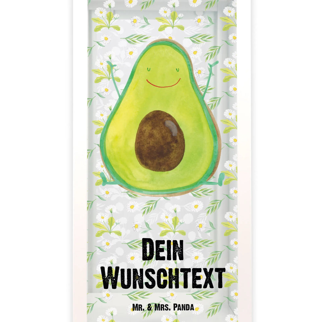 Personalisierte Deko Laterne Avocado Happy Gartenlampe, Gartenleuchte, Gartendekoration, Gartenlicht, Laterne kleine Laternen, XXL Laternen, Laterne groß, Avocado, Veggie, Vegan, Gesund, Chaos