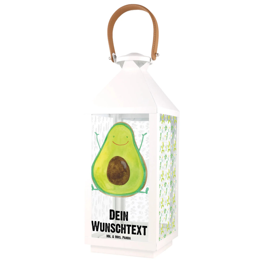 Personalisierte Deko Laterne Avocado Happy Gartenlampe, Gartenleuchte, Gartendekoration, Gartenlicht, Laterne kleine Laternen, XXL Laternen, Laterne groß, Avocado, Veggie, Vegan, Gesund, Chaos