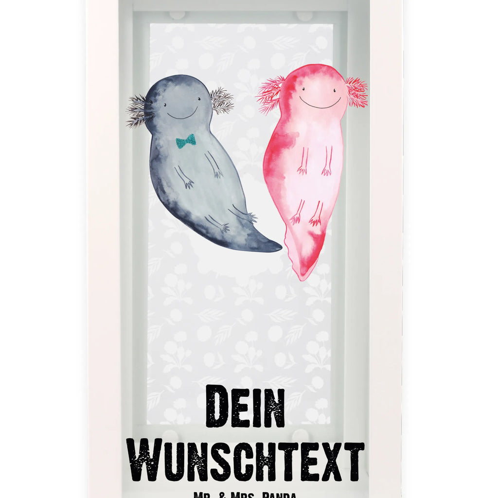 Personalisierte Deko Laterne Axolotl Axel+Lotte Gartenlampe, Gartenleuchte, Gartendekoration, Gartenlicht, Laterne kleine Laternen, XXL Laternen, Laterne groß, Axolotl, Molch, Axolot, Schwanzlurch, Lurch, Lurche, Liebe, große Liebe, Liebesbeweis, Freund, Verlobter, Ehemann, Jahrestag, Valentinstag