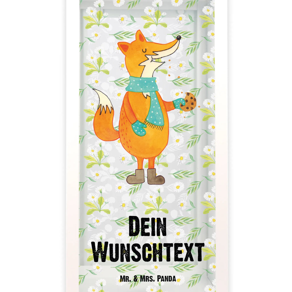 Personalisierte Deko Laterne Fuchs Keks Gartenlampe, Gartenleuchte, Gartendekoration, Gartenlicht, Laterne kleine Laternen, XXL Laternen, Laterne groß, Fuchs, Füchse, Backen Spruch, Kekse, Winter, Weihnachtszeit, Plätzchen, Liebe, Küche Deko