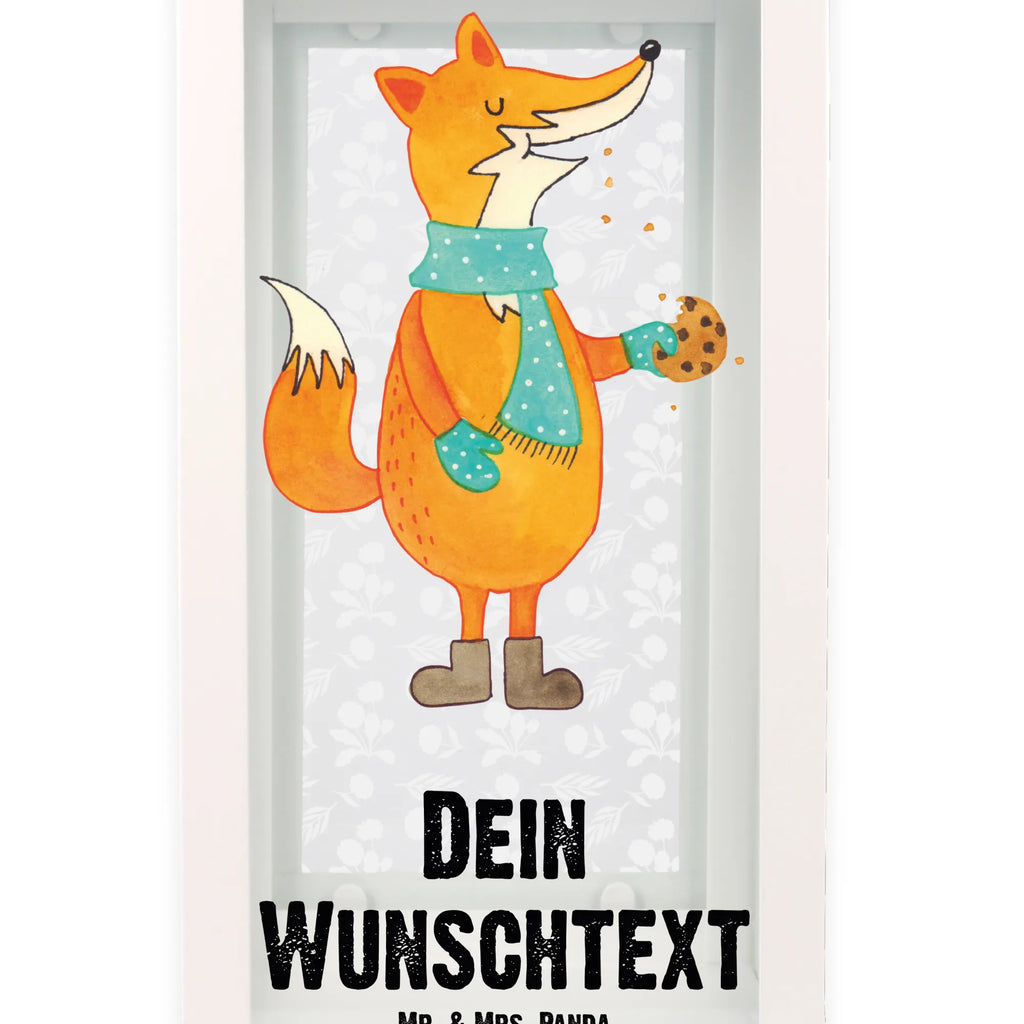 Personalisierte Deko Laterne Fuchs Keks Gartenlampe, Gartenleuchte, Gartendekoration, Gartenlicht, Laterne kleine Laternen, XXL Laternen, Laterne groß, Fuchs, Füchse, Backen Spruch, Kekse, Winter, Weihnachtszeit, Plätzchen, Liebe, Küche Deko