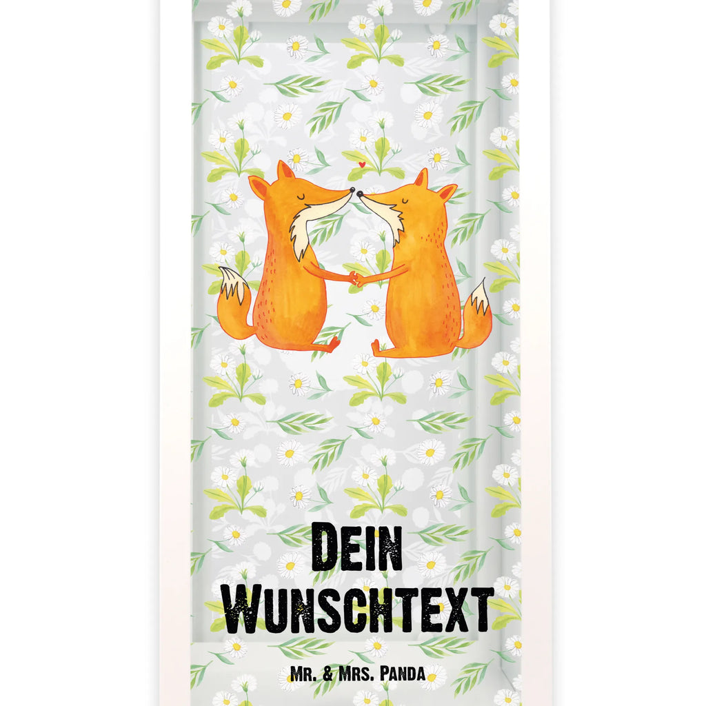 Personalisierte Deko Laterne Füchse Liebe Gartenlampe, Gartenleuchte, Gartendekoration, Gartenlicht, Laterne kleine Laternen, XXL Laternen, Laterne groß, Fuchs, Füchse, Fox, Liebe, Liebespaar, Paar, Partner, Freundin, Freund, Ehe, Verlobte, Ehemann, Ehefrau, Liebesbeweis