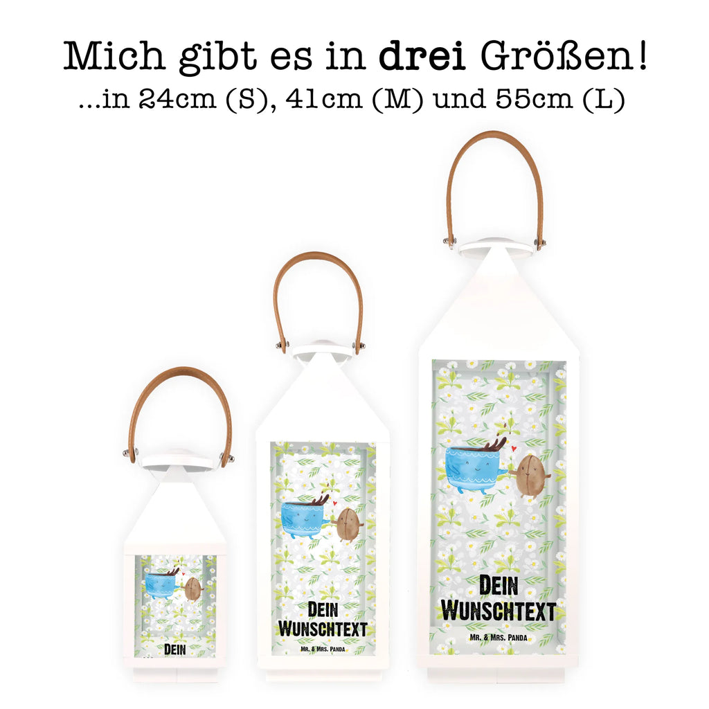 Personalisierte Deko Laterne Kaffee Bohne Gartenlampe, Gartenleuchte, Gartendekoration, Gartenlicht, Laterne kleine Laternen, XXL Laternen, Laterne groß, Tiermotive, Gute Laune, lustige Sprüche, Tiere, Kaffee, Kaffeebohne, Genuss, Zufriedenheit, Glück