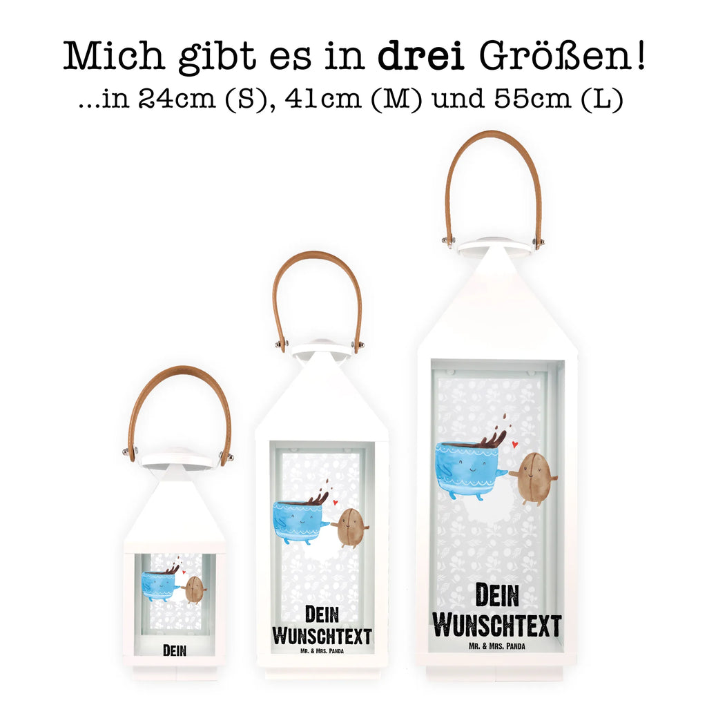 Personalisierte Deko Laterne Kaffee Bohne Gartenlampe, Gartenleuchte, Gartendekoration, Gartenlicht, Laterne kleine Laternen, XXL Laternen, Laterne groß, Tiermotive, Gute Laune, lustige Sprüche, Tiere, Kaffee, Kaffeebohne, Genuss, Zufriedenheit, Glück