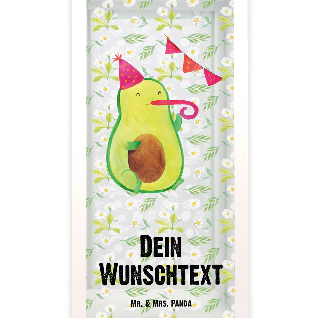 Personalisierte Deko Laterne Avocado Party Time Gartenlampe, Gartenleuchte, Gartendekoration, Gartenlicht, Laterne kleine Laternen, XXL Laternen, Laterne groß, Avocado, Veggie, Vegan, Gesund