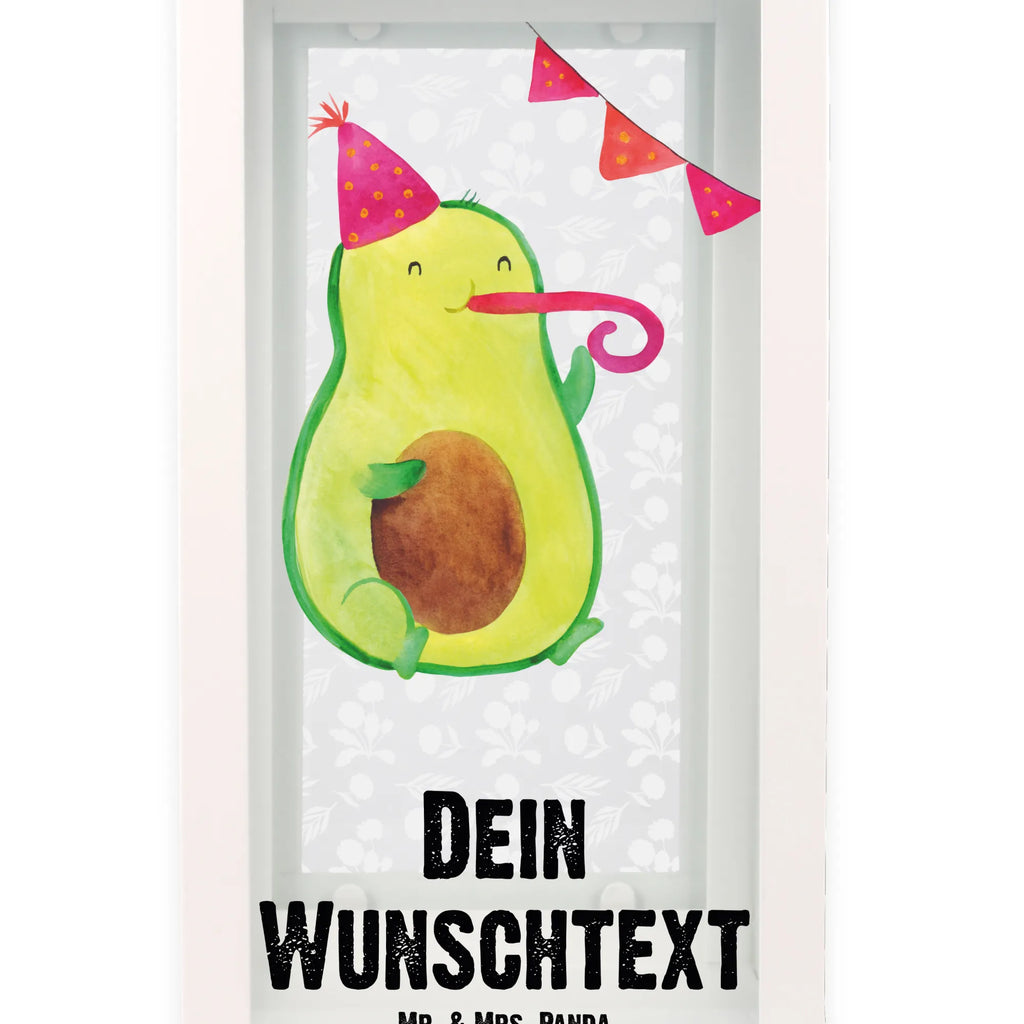 Personalisierte Deko Laterne Avocado Party Time Gartenlampe, Gartenleuchte, Gartendekoration, Gartenlicht, Laterne kleine Laternen, XXL Laternen, Laterne groß, Avocado, Veggie, Vegan, Gesund