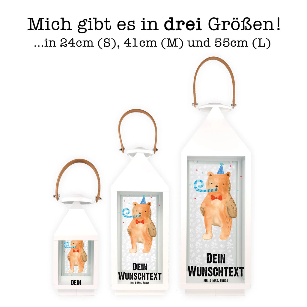 Personalisierte Deko Laterne Birthday Bär Gartenlampe, Gartenleuchte, Gartendekoration, Gartenlicht, Laterne kleine Laternen, XXL Laternen, Laterne groß, Bär, Teddy, Teddybär, Happy Birthday, Alles Gute, Glückwunsch, Geburtstag