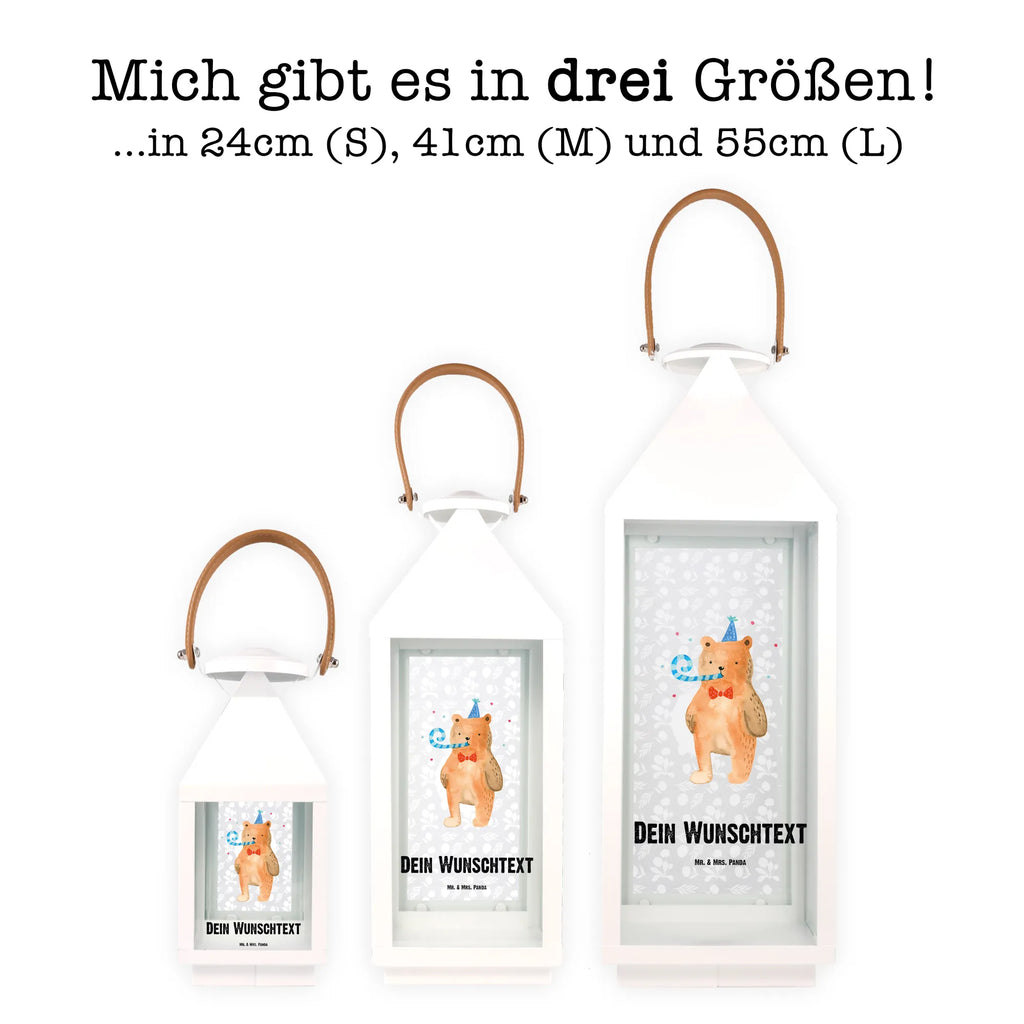 Personalisierte Deko Laterne Birthday Bär Gartenlampe, Gartenleuchte, Gartendekoration, Gartenlicht, Laterne kleine Laternen, XXL Laternen, Laterne groß, Bär, Teddy, Teddybär, Happy Birthday, Alles Gute, Glückwunsch, Geburtstag