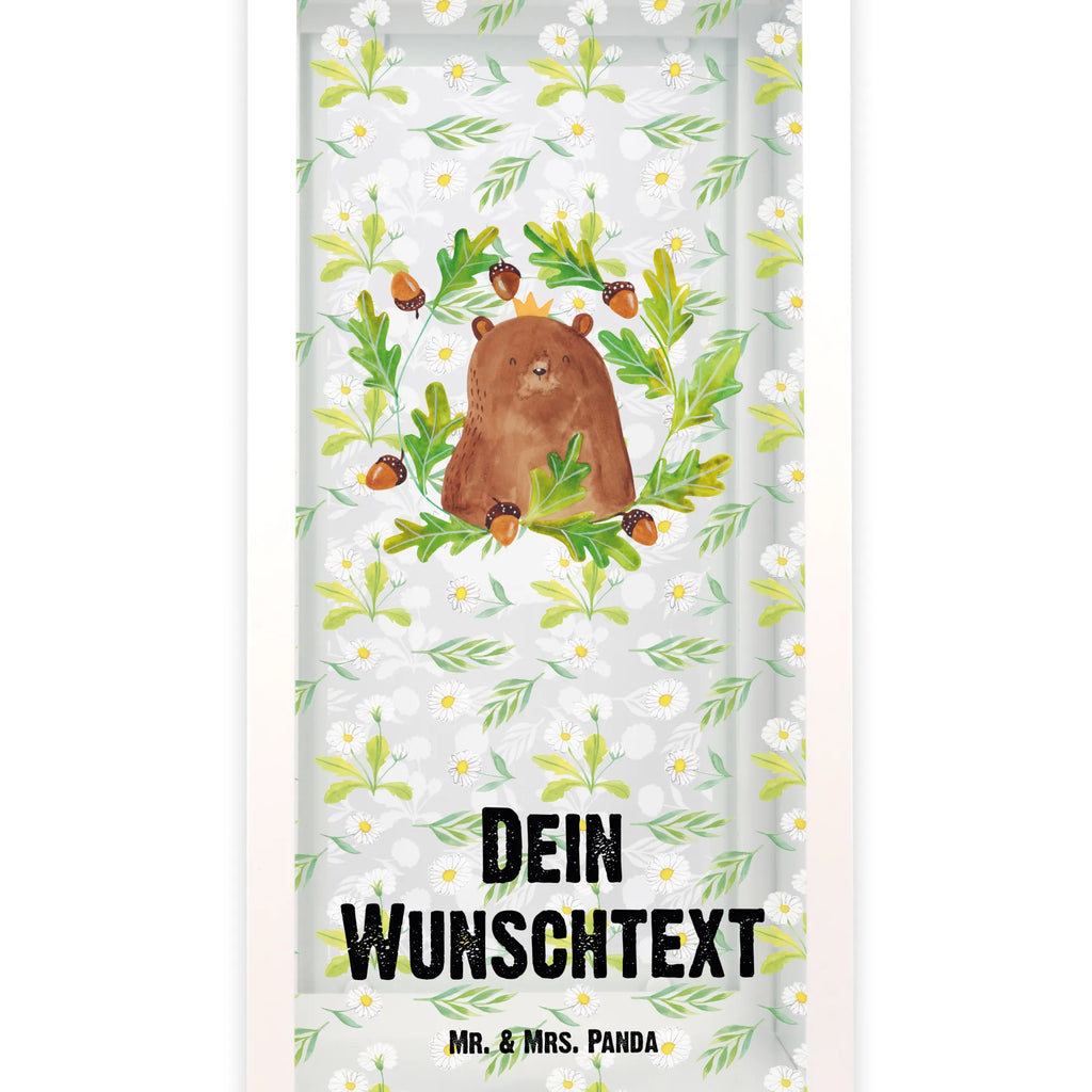 Personalisierte Deko Laterne Bär König Gartenlampe, Gartenleuchte, Gartendekoration, Gartenlicht, Laterne kleine Laternen, XXL Laternen, Laterne groß, Bär, Teddy, Teddybär, Papa, Papa Bär, bester Vater, bester Papa, weltbester Papa, Vatertag, Vater, Dad, Daddy, Papi