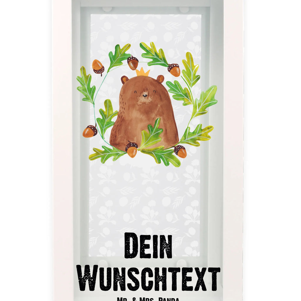 Personalisierte Deko Laterne Bär König Gartenlampe, Gartenleuchte, Gartendekoration, Gartenlicht, Laterne kleine Laternen, XXL Laternen, Laterne groß, Bär, Teddy, Teddybär, Papa, Papa Bär, bester Vater, bester Papa, weltbester Papa, Vatertag, Vater, Dad, Daddy, Papi