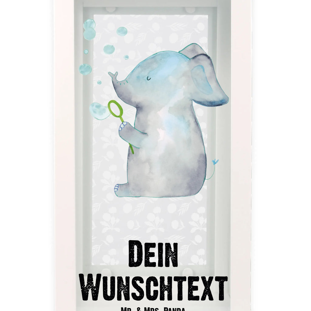 Personalisierte Deko Laterne Elefant Seifenblasen Gartenlampe, Gartenleuchte, Gartendekoration, Gartenlicht, Laterne kleine Laternen, XXL Laternen, Laterne groß, Tiermotive, Gute Laune, lustige Sprüche, Tiere, Elefant, Elefanten, Dickhäuter, Rüsseltier, Seifenblasen, Liebe, Heimat, Gefühl. Daheim, Liebesbeweis, Liebesspruch