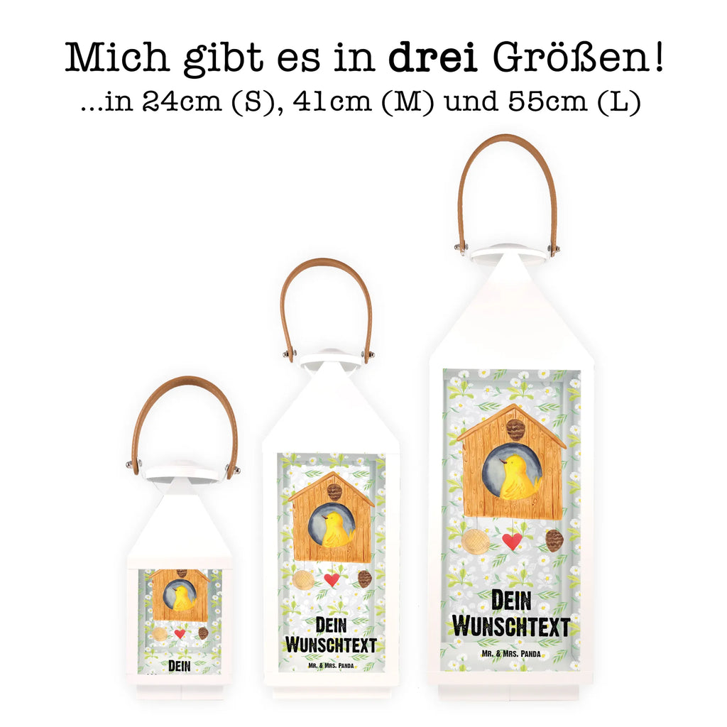 Personalisierte Deko Laterne Vogelhaus sweet Home Gartenlampe, Gartenleuchte, Gartendekoration, Gartenlicht, Laterne kleine Laternen, XXL Laternen, Laterne groß, Tiermotive, Gute Laune, lustige Sprüche, Tiere, Vogelhaus, Vogel, Home sweet Home, Einzug, Umzug, Geschenk, Einzugsgeschenk, Hausbau, Haus