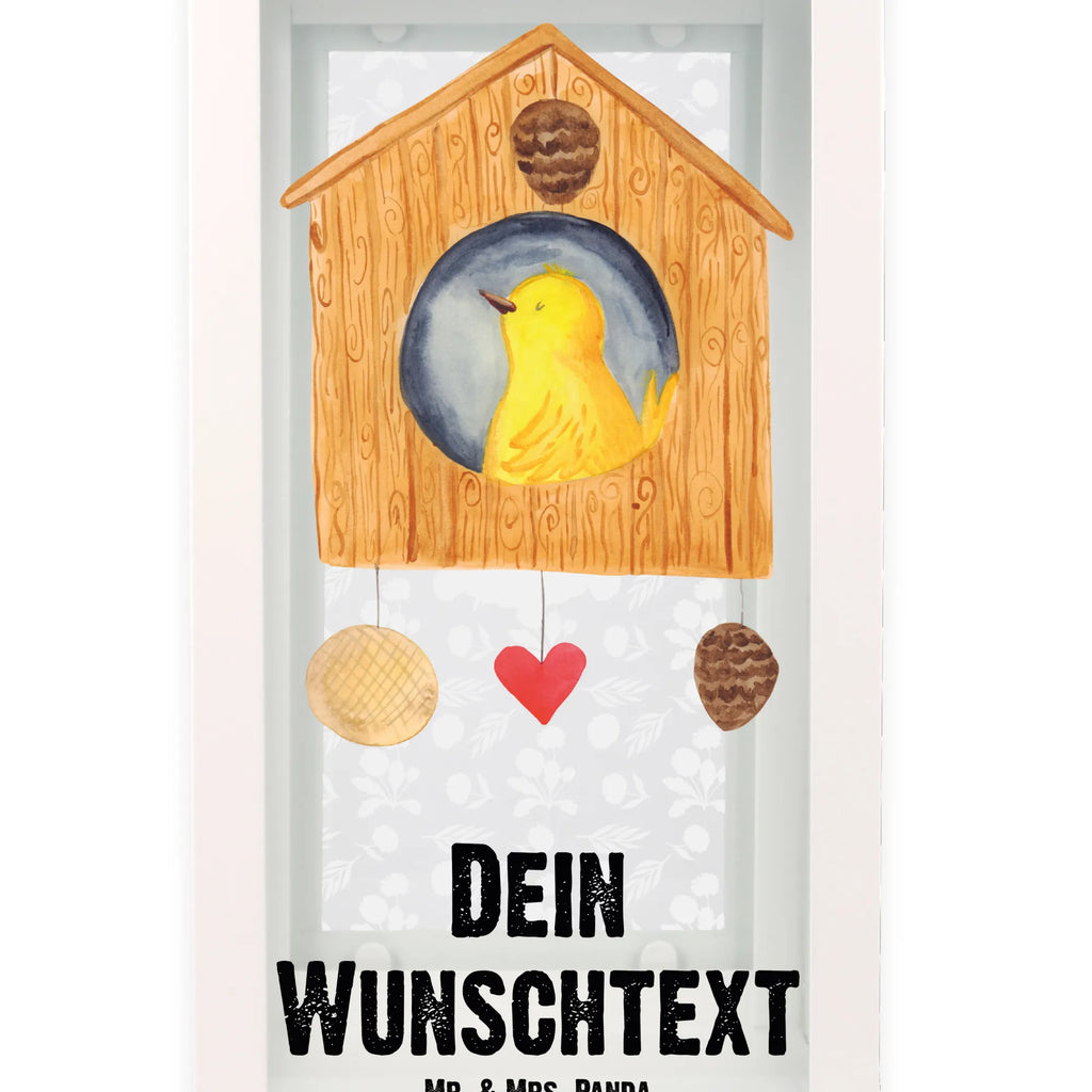 Personalisierte Deko Laterne Vogelhaus sweet Home Gartenlampe, Gartenleuchte, Gartendekoration, Gartenlicht, Laterne kleine Laternen, XXL Laternen, Laterne groß, Tiermotive, Gute Laune, lustige Sprüche, Tiere, Vogelhaus, Vogel, Home sweet Home, Einzug, Umzug, Geschenk, Einzugsgeschenk, Hausbau, Haus