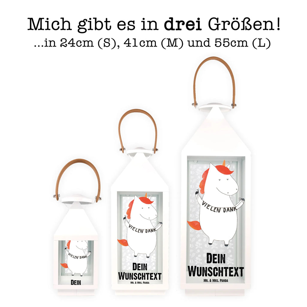 Personalisierte Deko Laterne Einhorn Vielen Dank Gartenlampe, Gartenleuchte, Gartendekoration, Gartenlicht, Laterne kleine Laternen, XXL Laternen, Laterne groß, Einhorn, Einhörner, Einhorn Deko, Unicorn, Danke, vielen Dank, Dankeschön, Danksagung