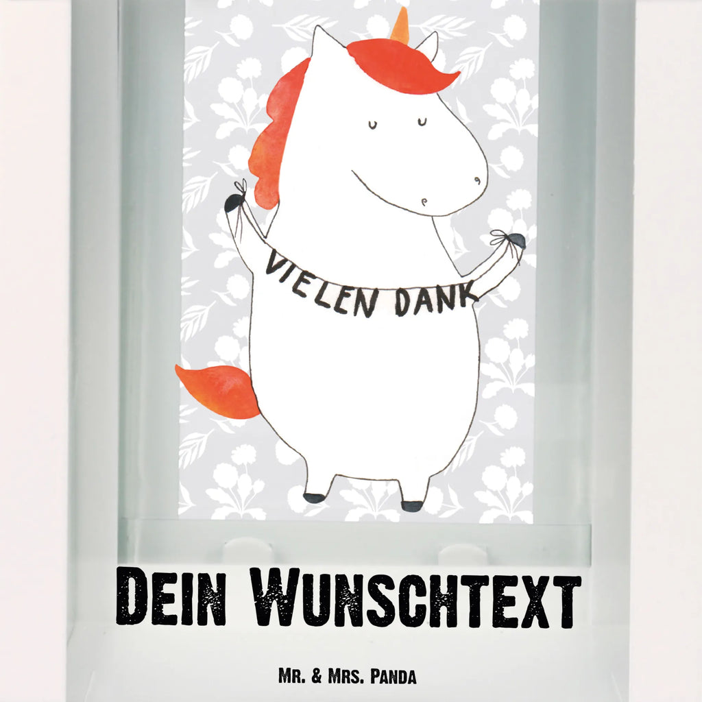 Personalisierte Deko Laterne Einhorn Vielen Dank Gartenlampe, Gartenleuchte, Gartendekoration, Gartenlicht, Laterne kleine Laternen, XXL Laternen, Laterne groß, Einhorn, Einhörner, Einhorn Deko, Unicorn, Danke, vielen Dank, Dankeschön, Danksagung