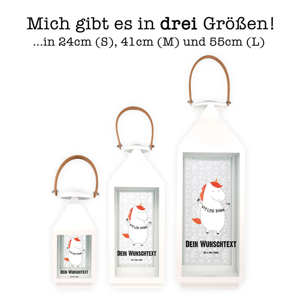 Personalisierte Deko Laterne Einhorn Vielen Dank Gartenlampe, Gartenleuchte, Gartendekoration, Gartenlicht, Laterne kleine Laternen, XXL Laternen, Laterne groß, Einhorn, Einhörner, Einhorn Deko, Unicorn, Danke, vielen Dank, Dankeschön, Danksagung