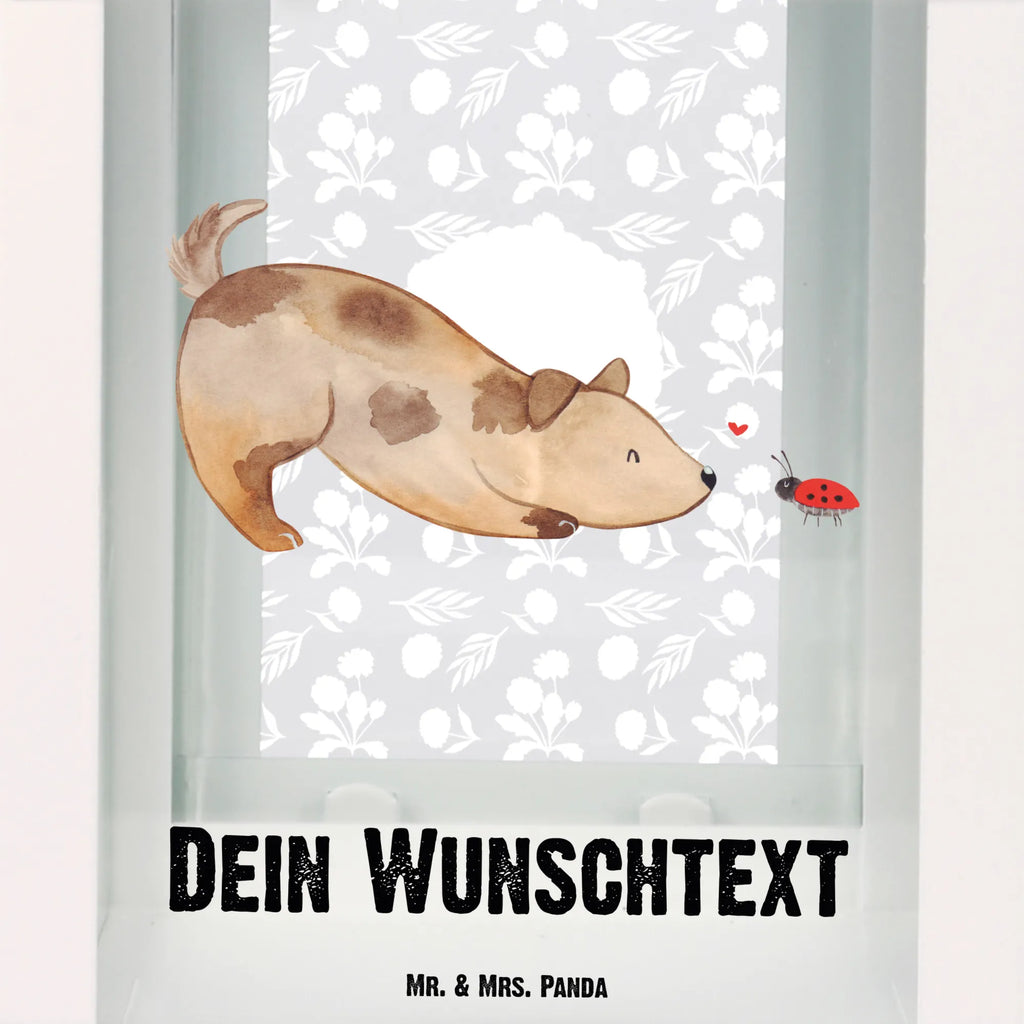 Personalisierte Deko Laterne Hund Marienkäfer Gartenlampe, Gartenleuchte, Gartendekoration, Gartenlicht, Laterne kleine Laternen, XXL Laternen, Laterne groß, Hund, Hundemotiv, Haustier, Hunderasse, Tierliebhaber, Hundebesitzer, Sprüche, Hunde, Hundespruch, Marienkäfer, Mischling, Mischlinghund
