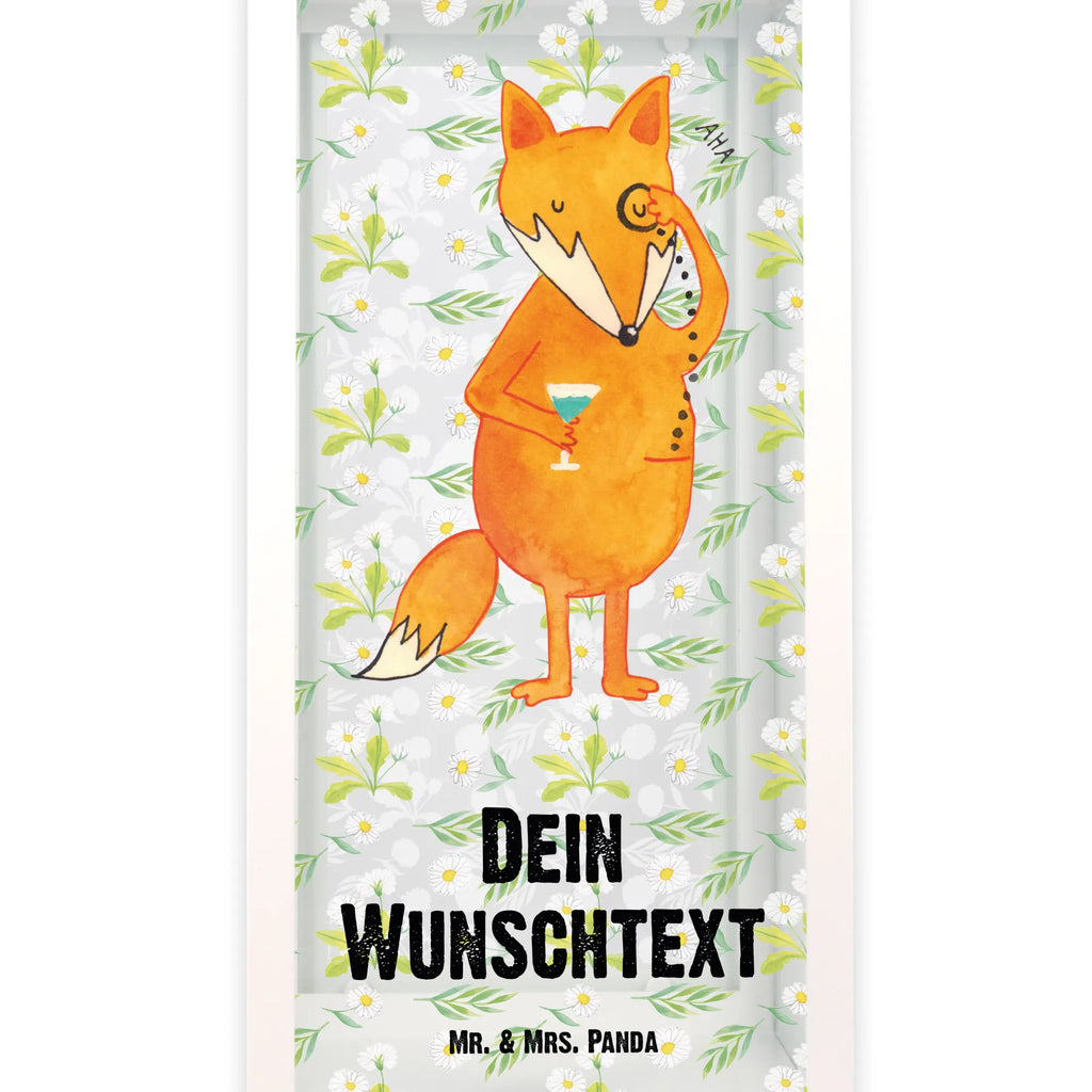 Personalisierte Deko Laterne Fuchs Lord Gartenlampe, Gartenleuchte, Gartendekoration, Gartenlicht, Laterne kleine Laternen, XXL Laternen, Laterne groß, Fuchs, Füchse, tröstende Worte, Spruch lustig, Liebeskummer Geschenk, Motivation Spruch, Problemlösung