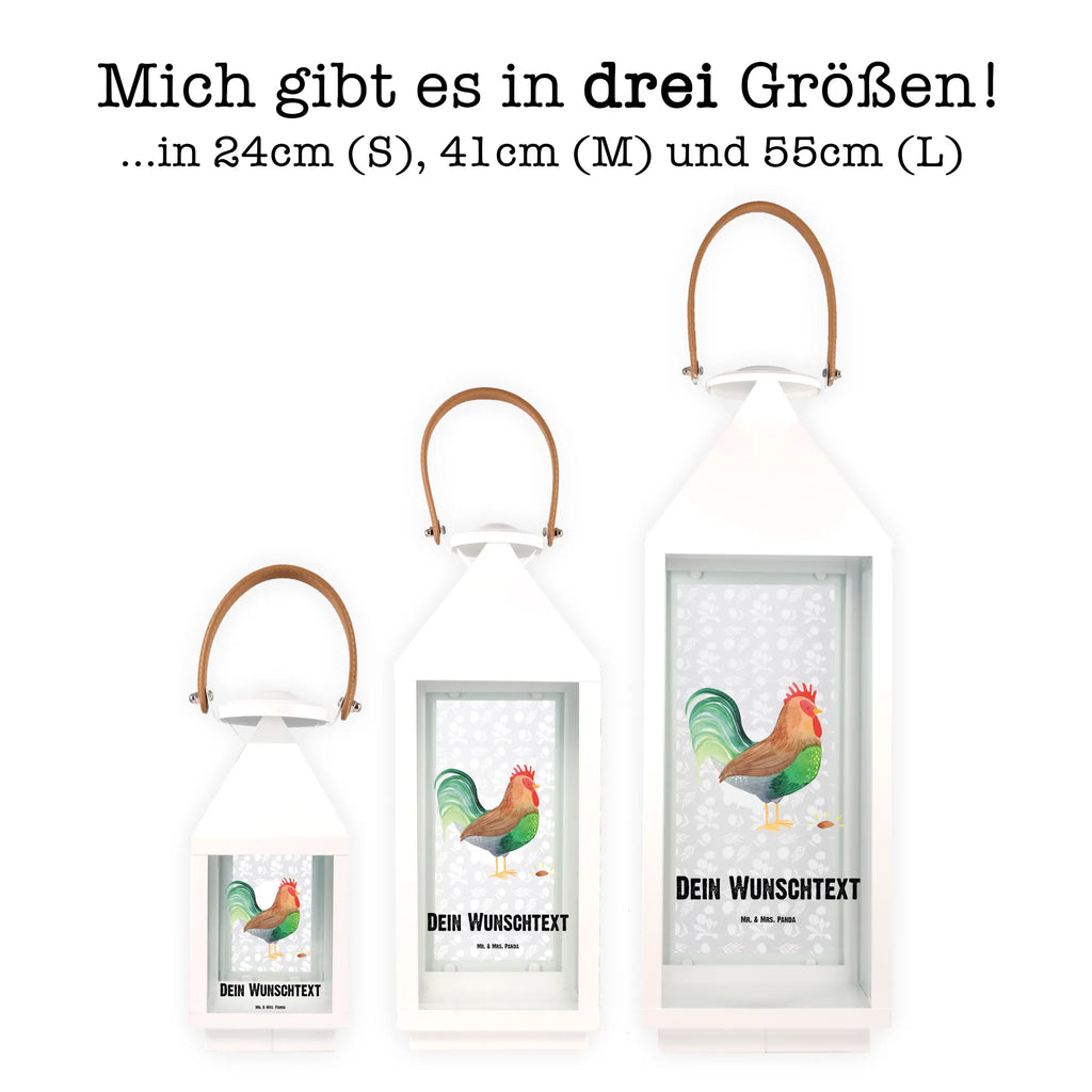 Personalisierte Deko Laterne Hahn mit Korn Gartenlampe, Gartenleuchte, Gartendekoration, Gartenlicht, Laterne kleine Laternen, XXL Laternen, Laterne groß, Bauernhof, Hoftiere, Landwirt, Landwirtin, Hahn, Korn, Henne, Eier, Natur